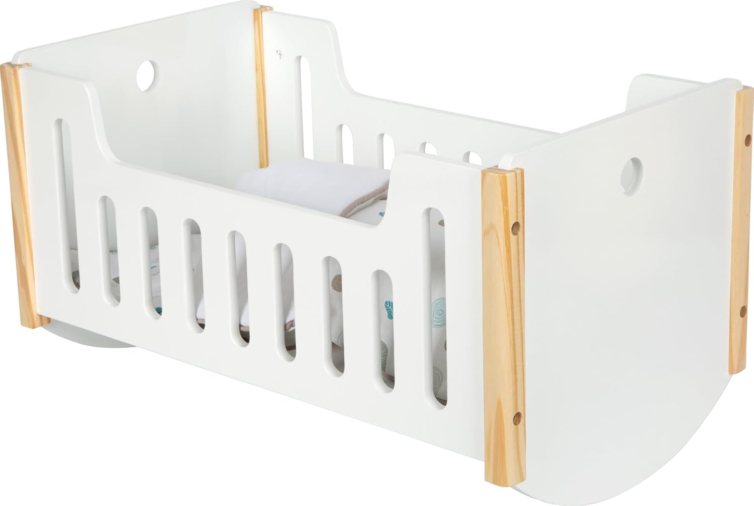 small foot Letto Cullare Little Button in Legno - immagine 7