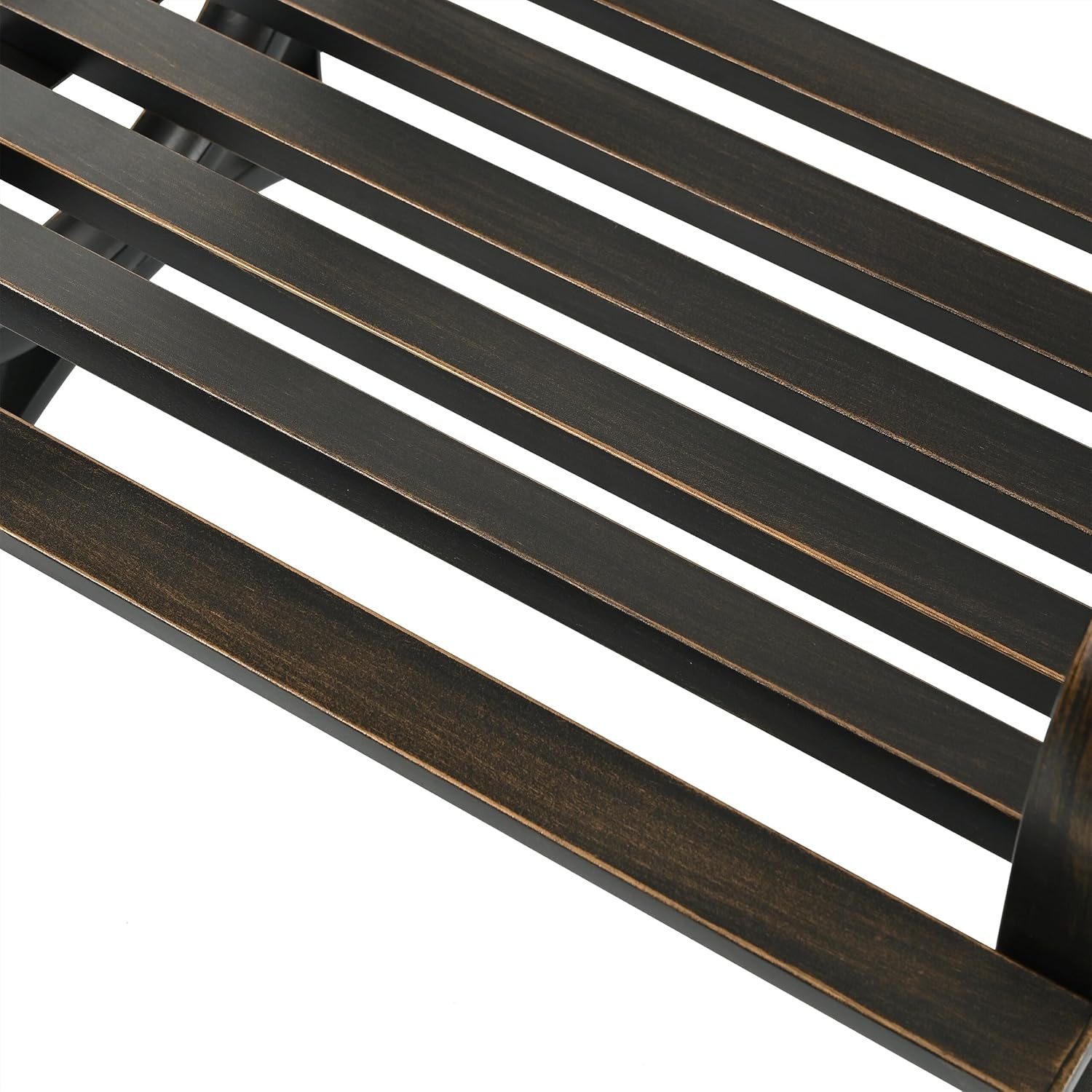 Relaxdays Sedia da Giardino Extra Larga, Nero/Bronzo - immagine 7