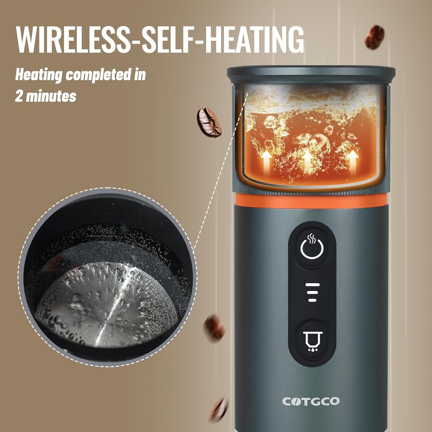 Cotgco Macchina Caffè Espresso Portatile a Batteria - immagine 2