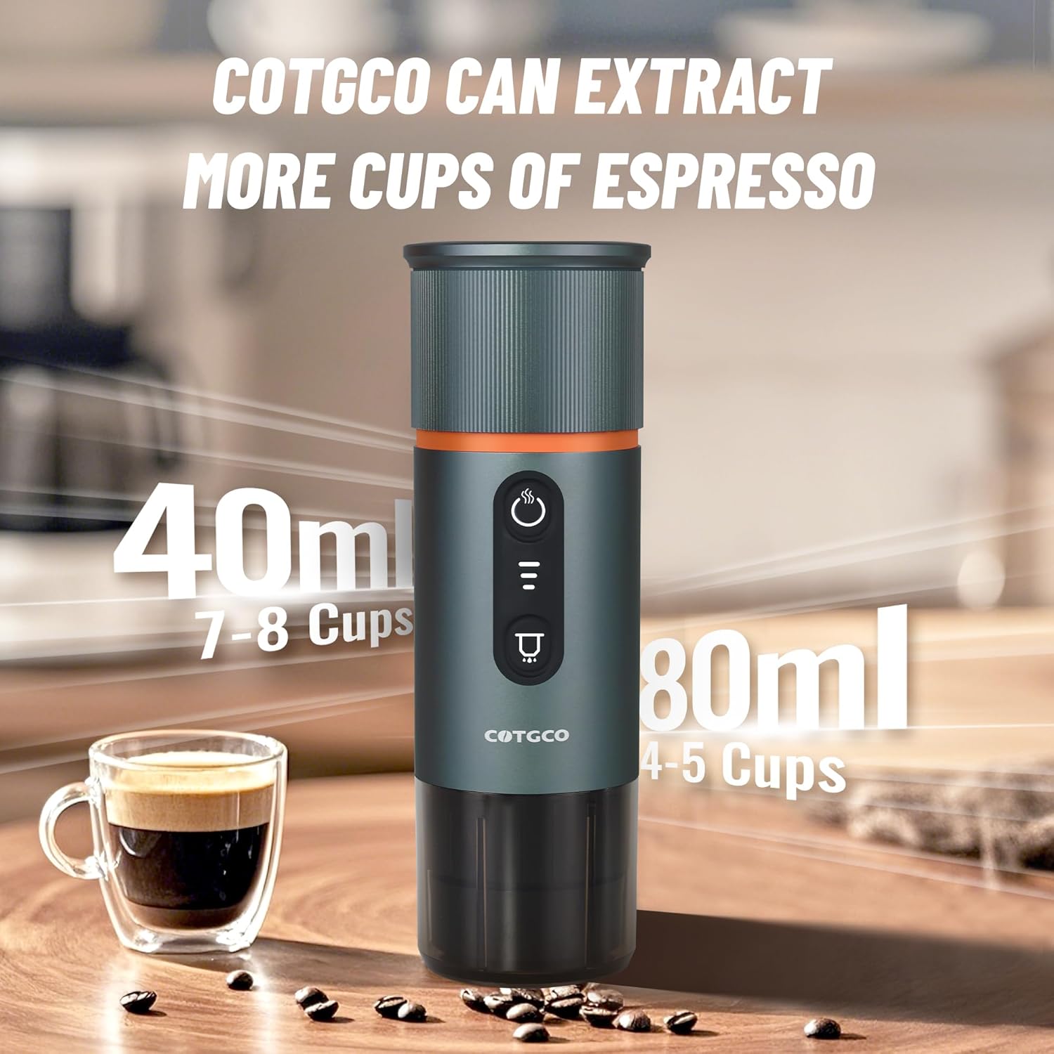 Cotgco Macchina Caffè Espresso Portatile a Batteria - immagine 4