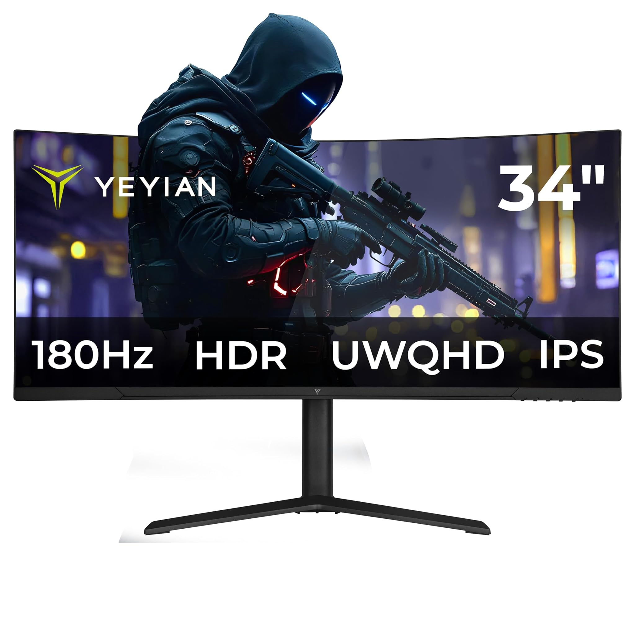 Yeyian Elysium 34 Monitor Gaming Curvo WQHD 180Hz