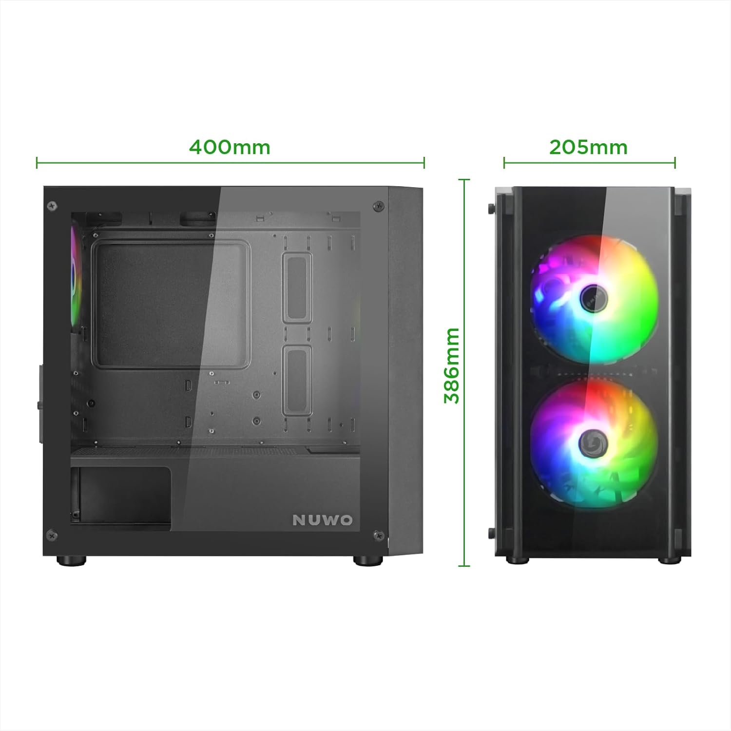 Nuwo Blitz R28 Case Micro-ATX Mini-ITX per PC Desktop - immagine 8