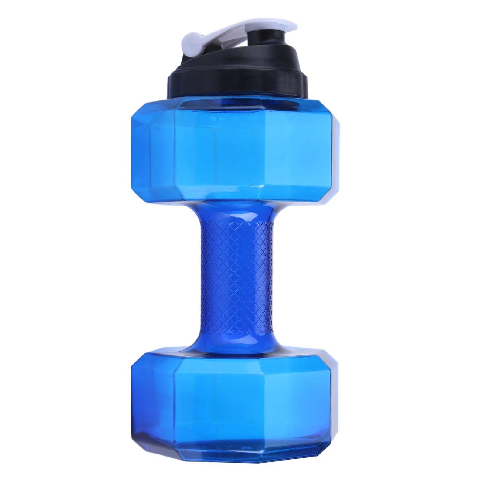 2,2 Litri Bottiglia D'acqua a Forma di Manubrio, Bottiglia d'acqua Sportiva Portatile a Forma di Manubrio, per Sport, Fitness, Palestra, Per Attività All'Aperto, Ciclismo e Campeggio (Blu)