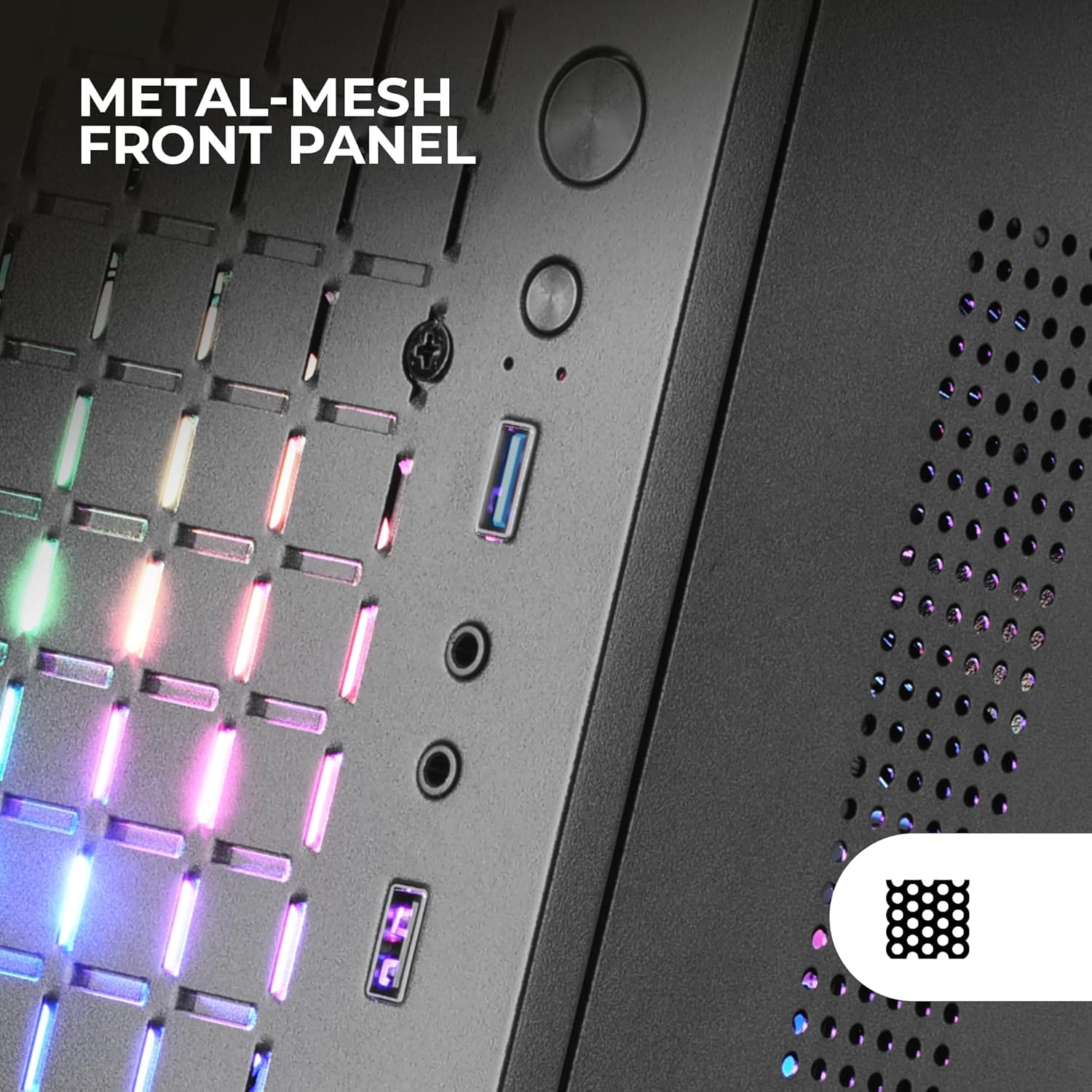 Mars Gaming MC-CORE - Case PC Micro-ATX Ultra-Compatto, Nero - immagine 2