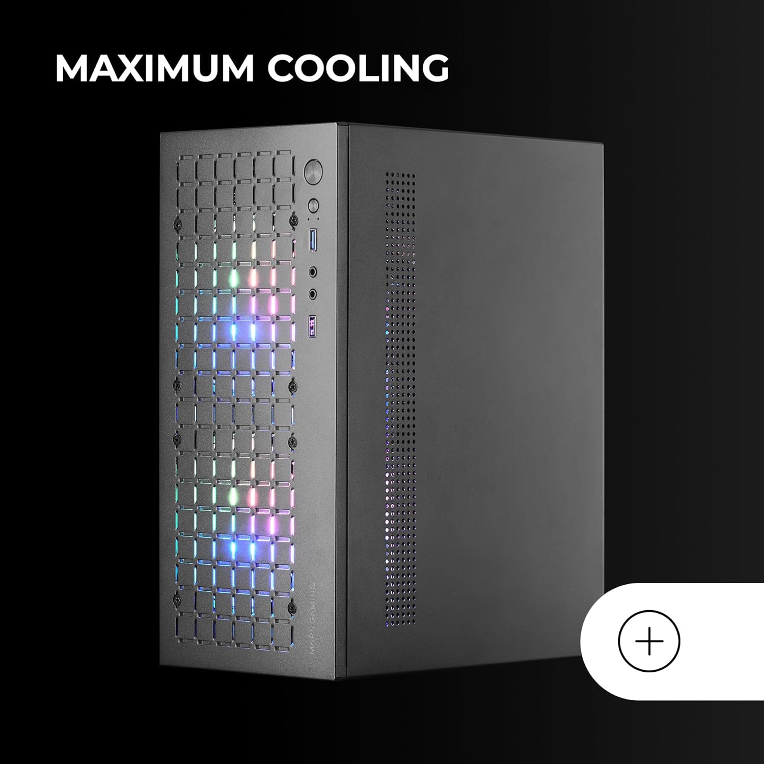 Mars Gaming MC-CORE - Case PC Micro-ATX Ultra-Compatto, Nero - immagine 5