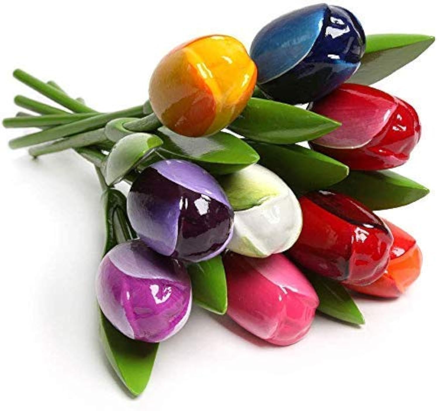 Momomoments Bouquet di Tulipani in Legno 34cm