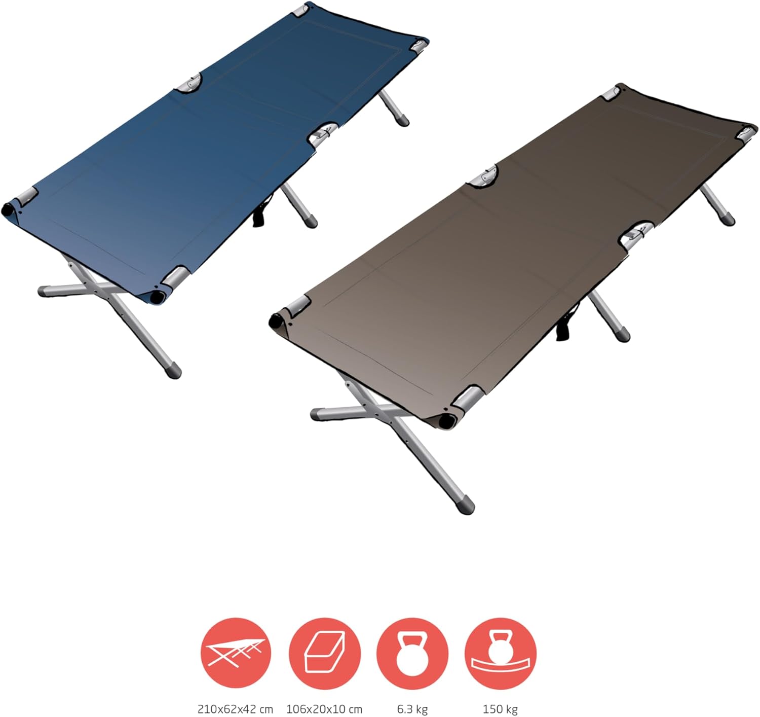 Grand Canyon Topaz Camping Bed L - Letto Pieghevole - immagine 2