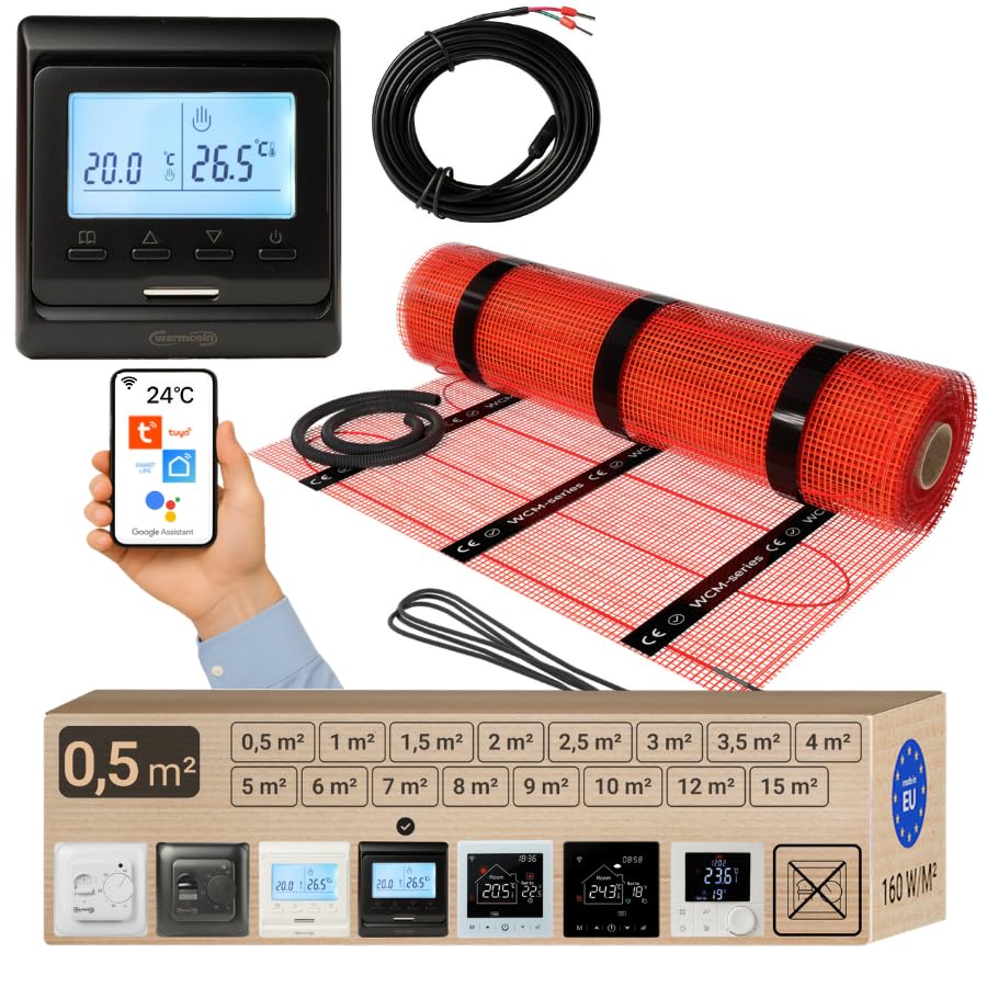 Tappetino Riscaldante con Termostato W51 WI-FI Nero