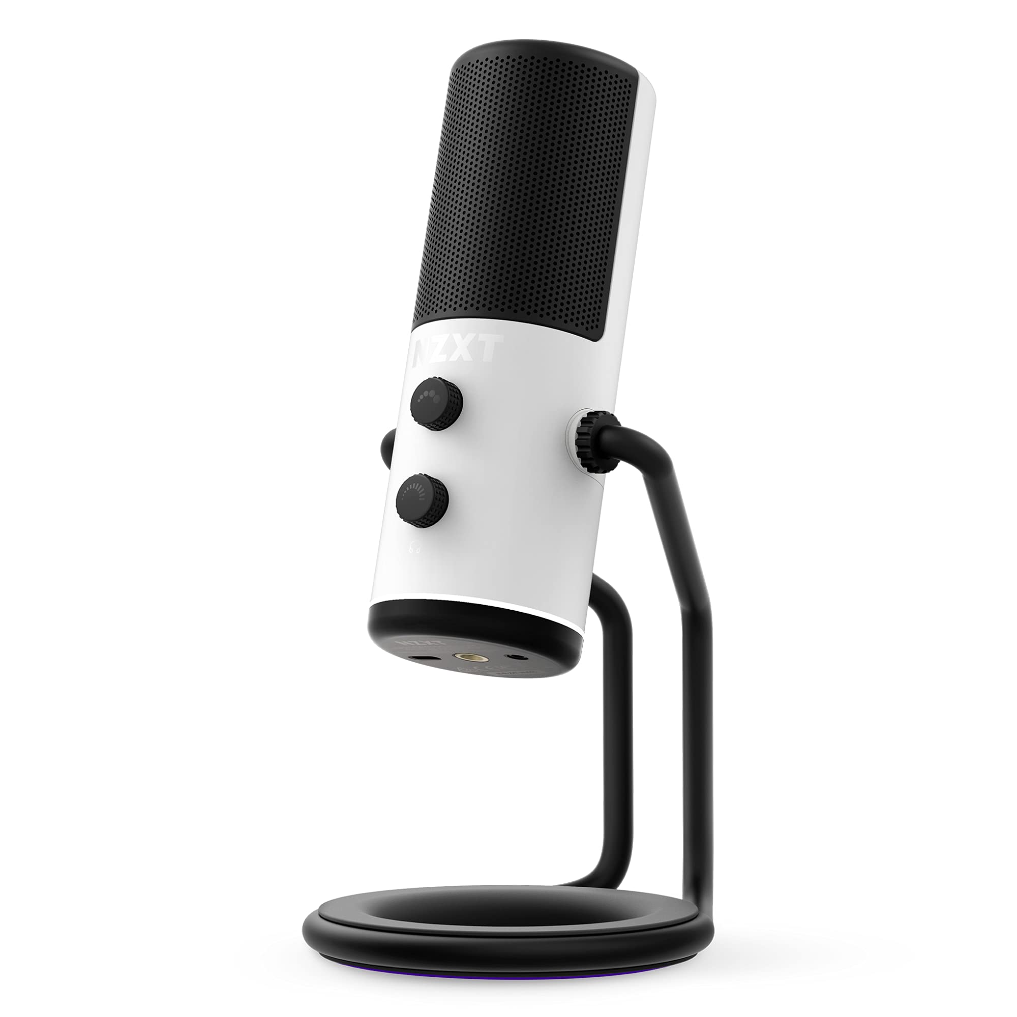 Nzxt Capsule - Microfono USB per Streaming, Bianco