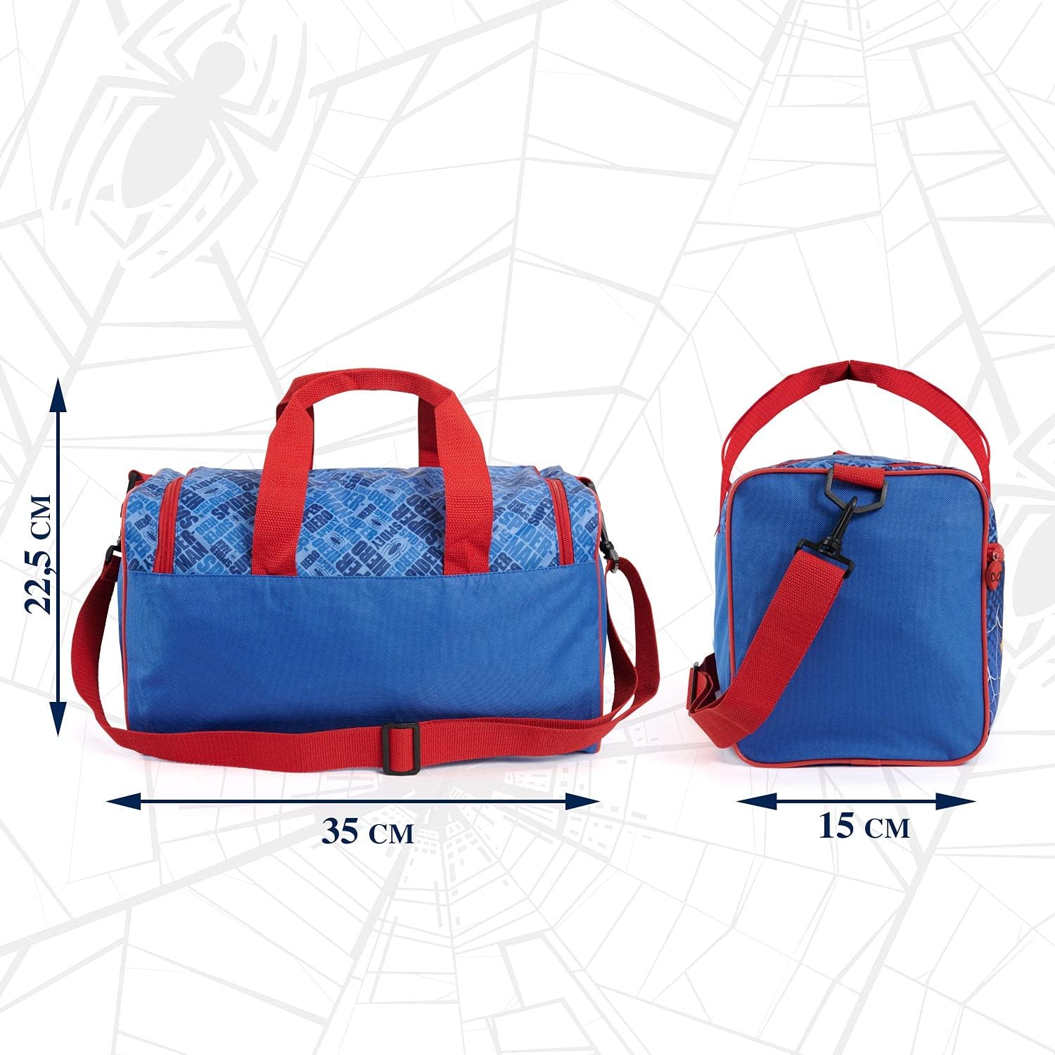 PERLETTI Borsa Sport Spiderman Blu e Rosso - immagine 2