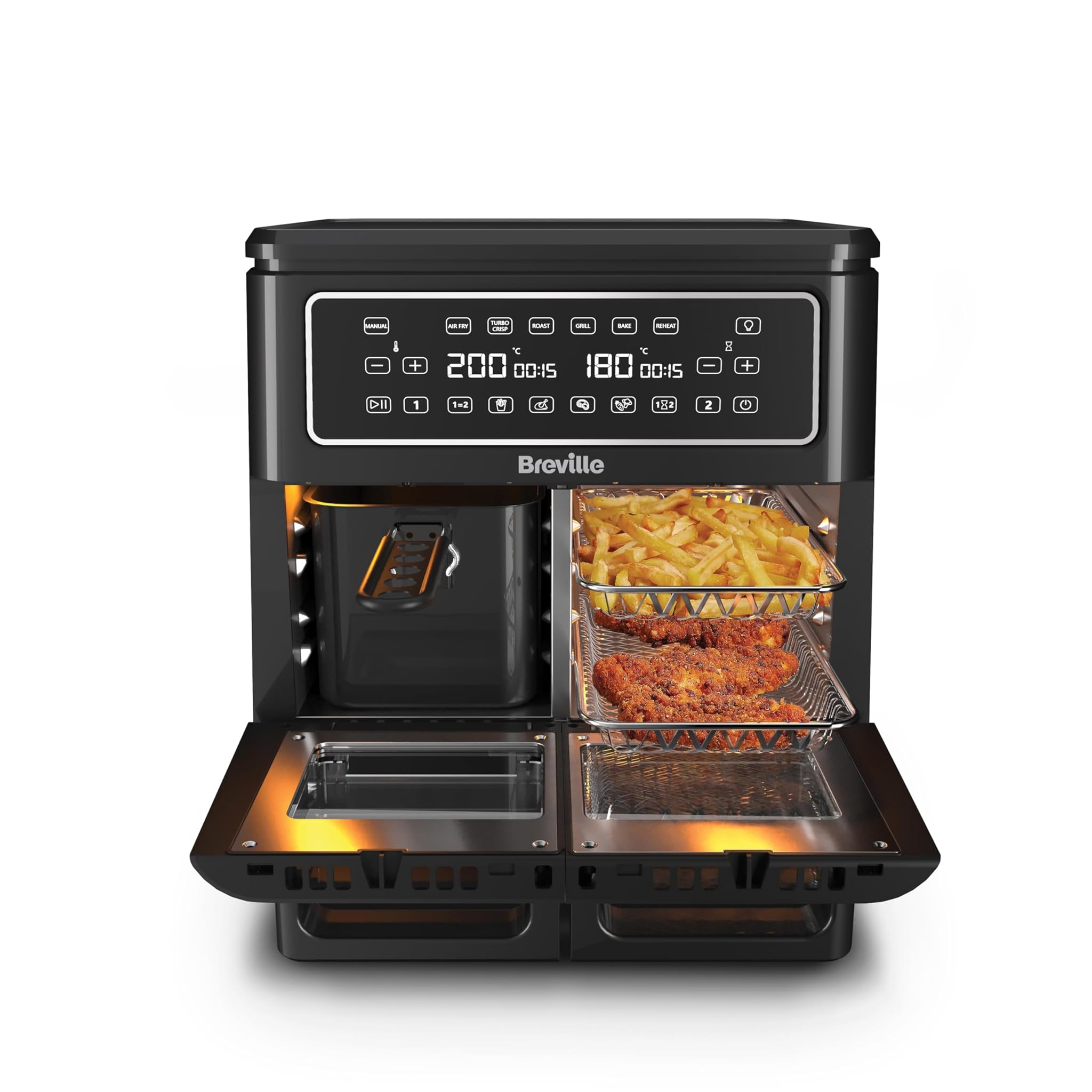 Breville Friggitrice ad Aria Calda Halo Flexi 11L, Nera