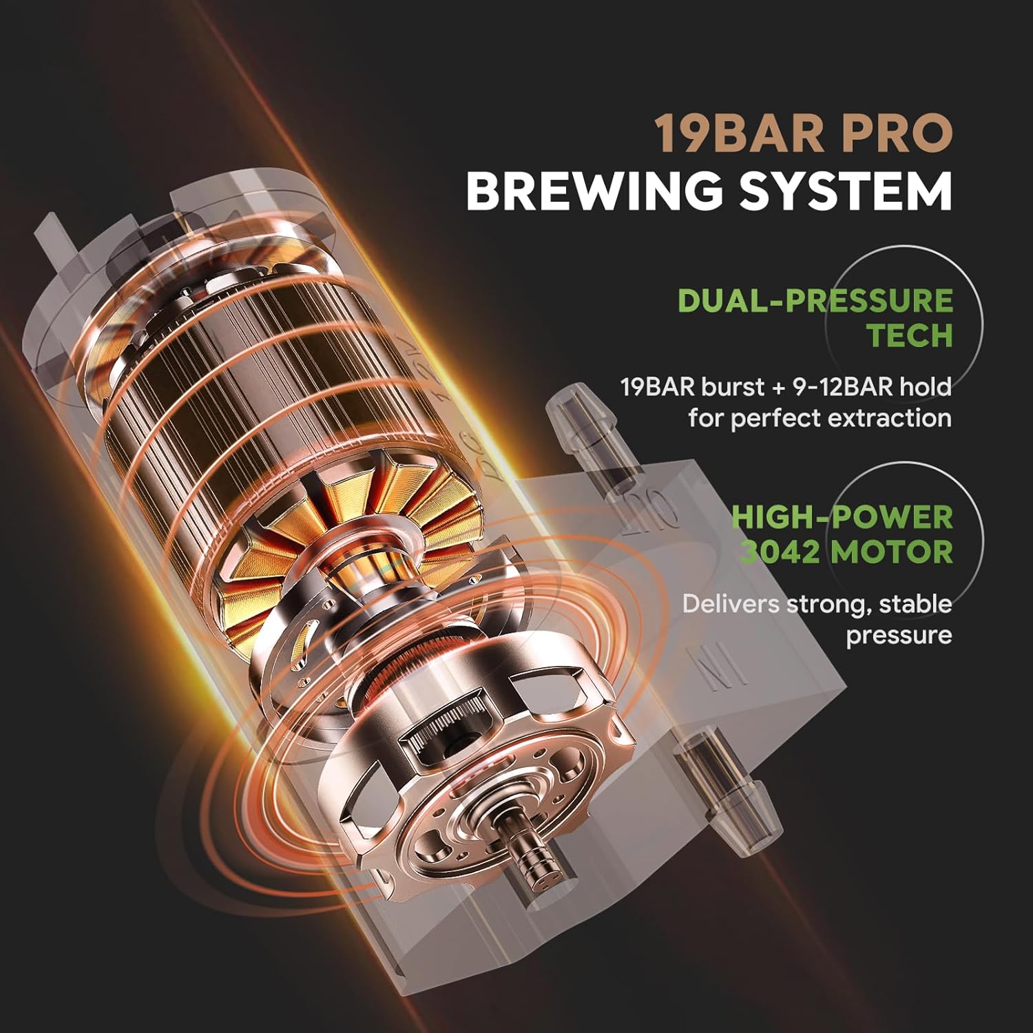 Macchina Caffè Portatile 3 in 1 19 Bar, Nera - immagine 6