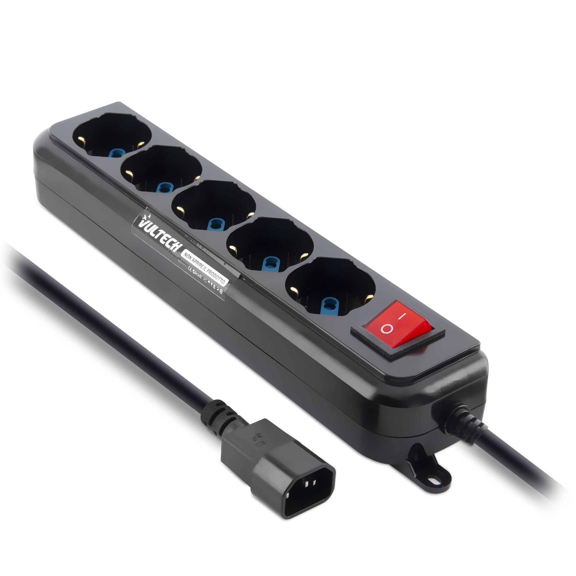 Vultech MU-UPS01 Multipresa per UPS IEC14 a 5 Posti