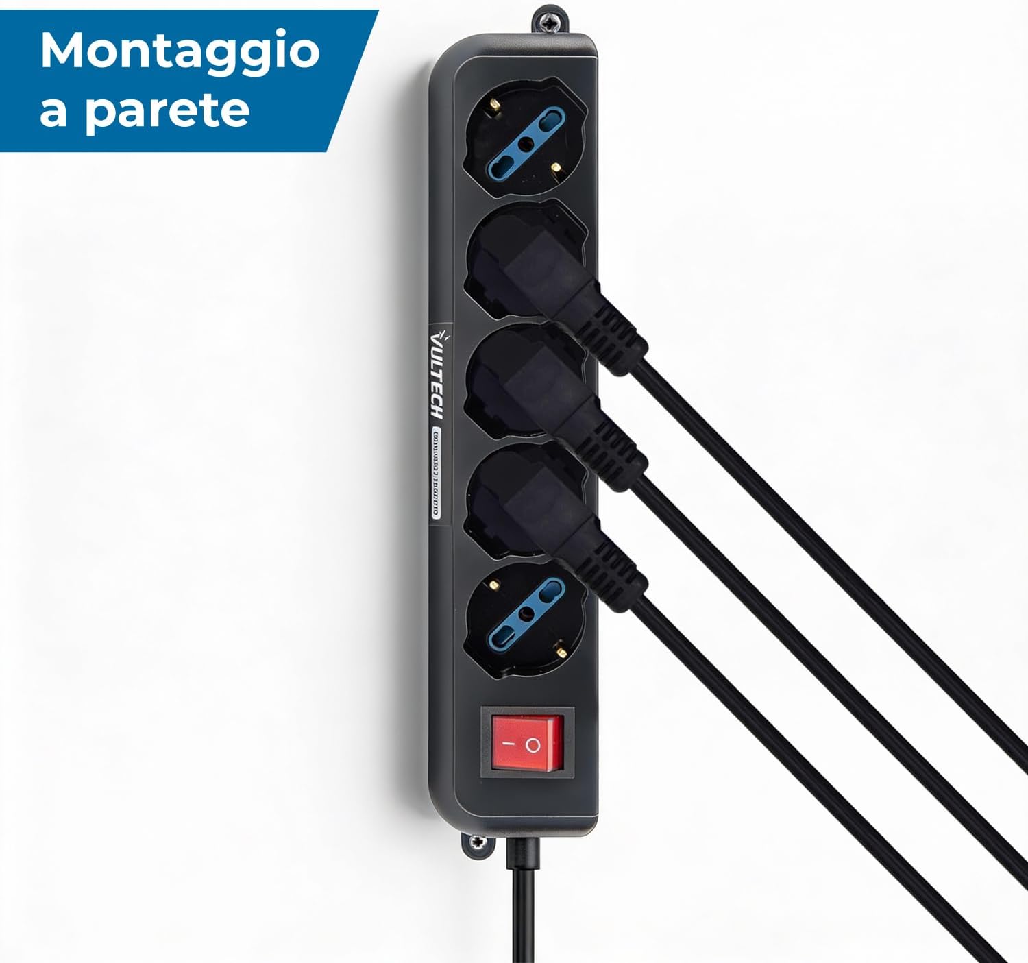 Vultech MU-UPS01 Multipresa per UPS IEC14 a 5 Posti - immagine 4