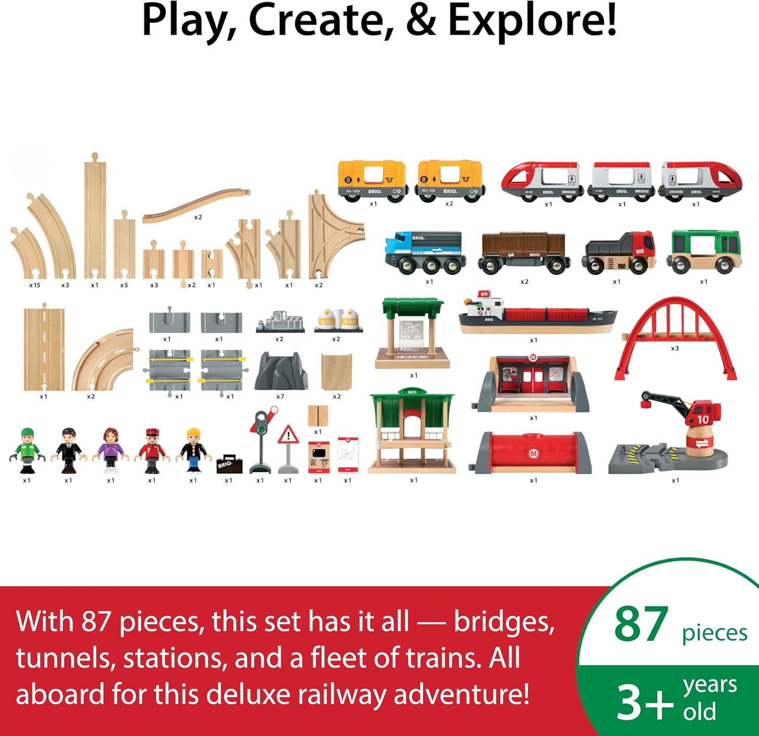 Brio World - Set Ferrovia Deluxe in Legno - immagine 2