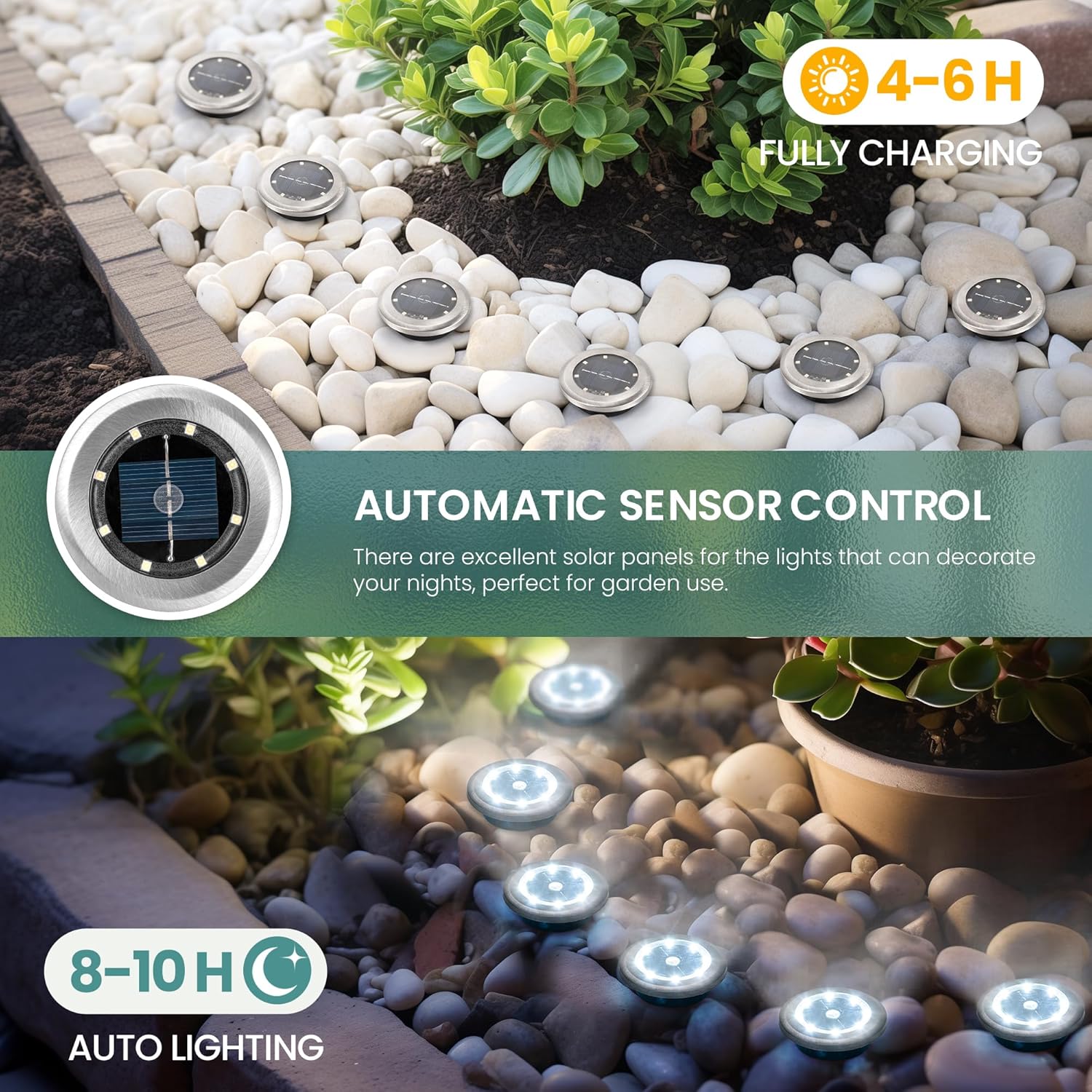 Solpex Luci Solari da Giardino Esterne (10 pz) - immagine 5