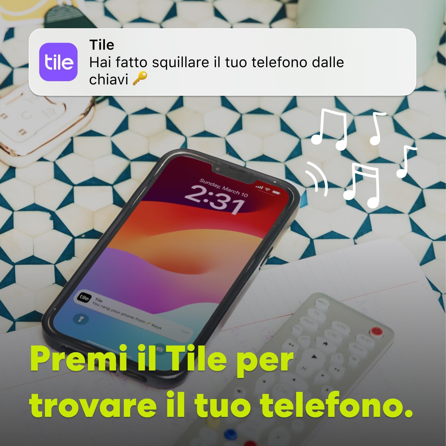 Tile by Life360 Mate (2024) - Localizzatore Bluetooth, Navy Blaze - immagine 4