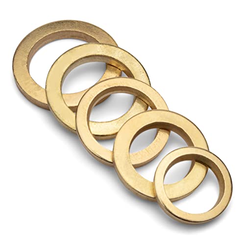 FD-Workstuff Assortimento Rondelle Piane 100pz Ottonato