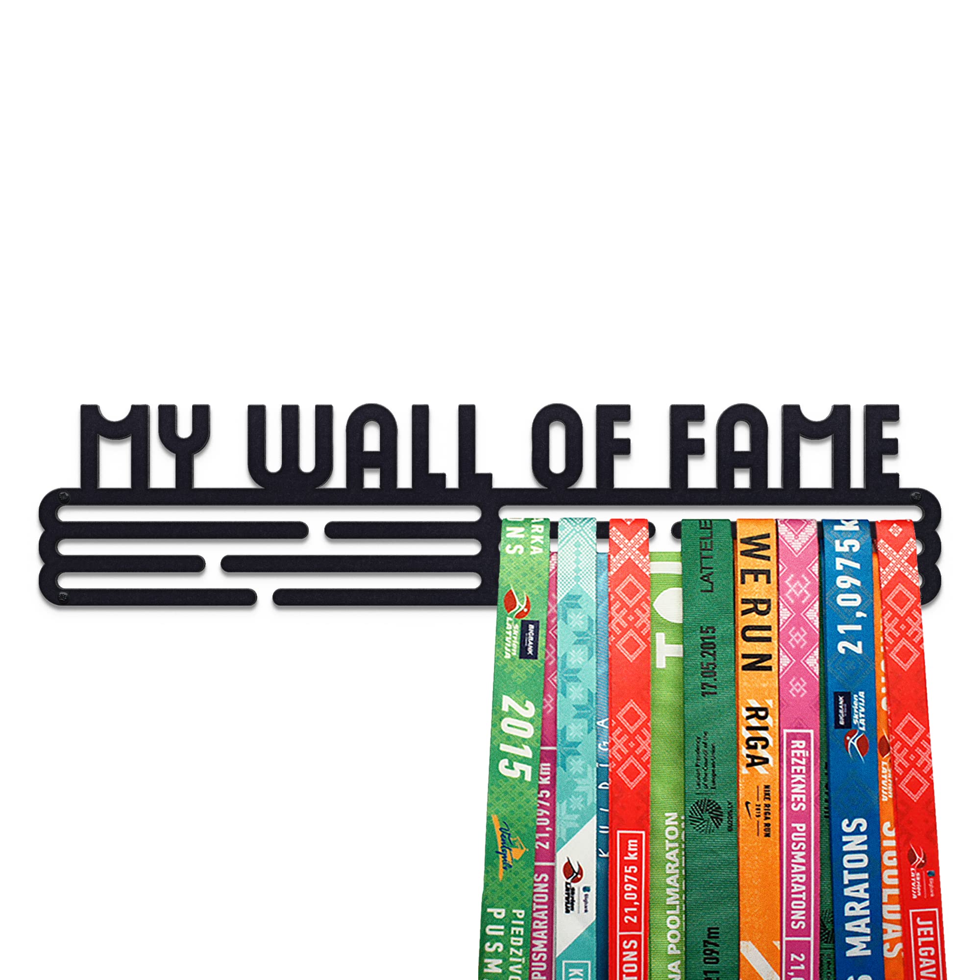My Wall of Fame Sport Porta Medaglie Acciaio - Nero