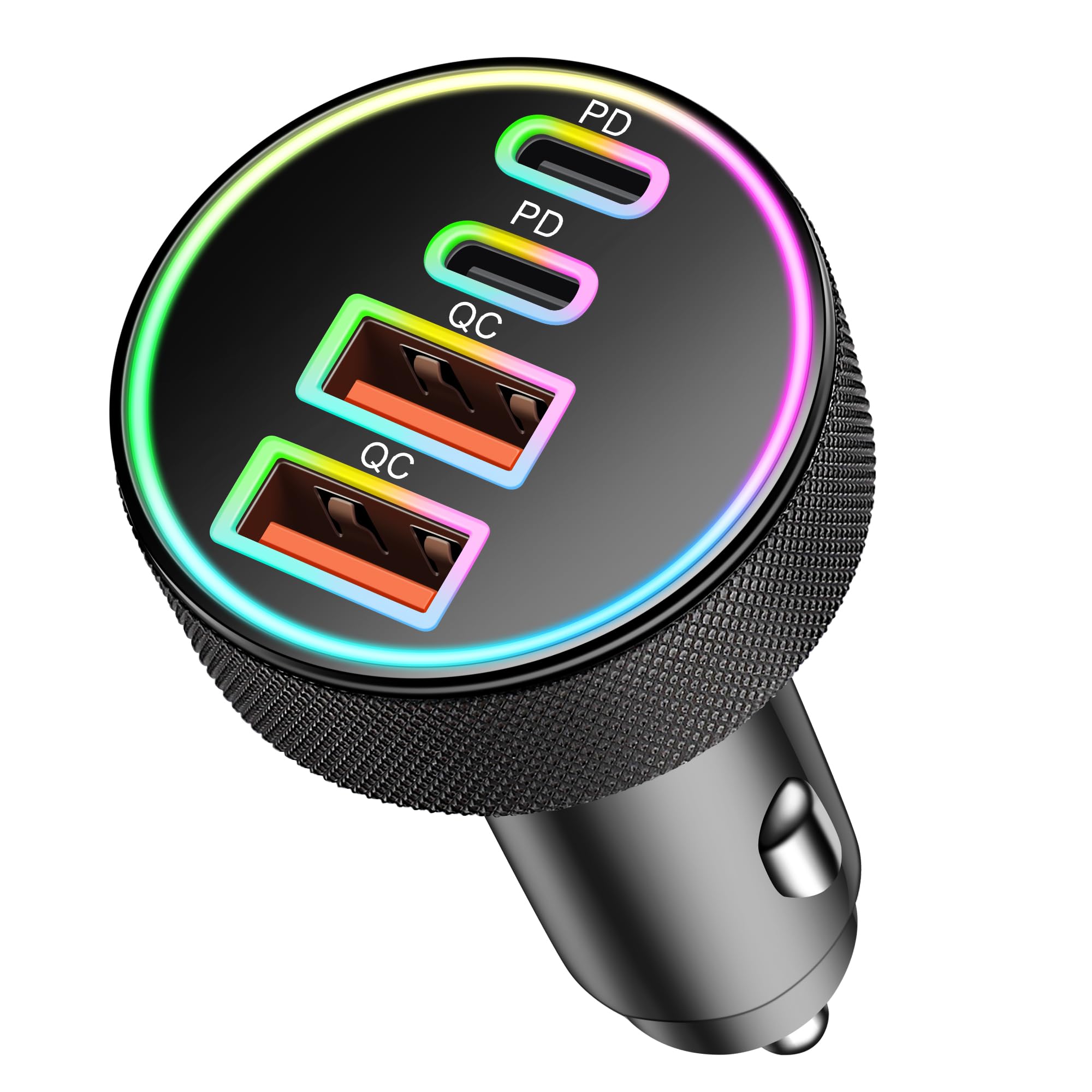 Caricatore Auto USB C 90W 4 Porte PD/QC