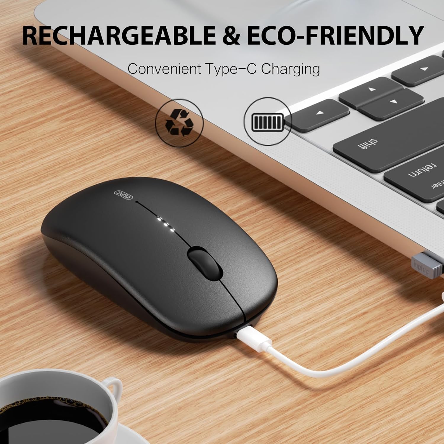 Inphic M1 Mouse Bluetooth Portatile Tri-Modo - immagine 3