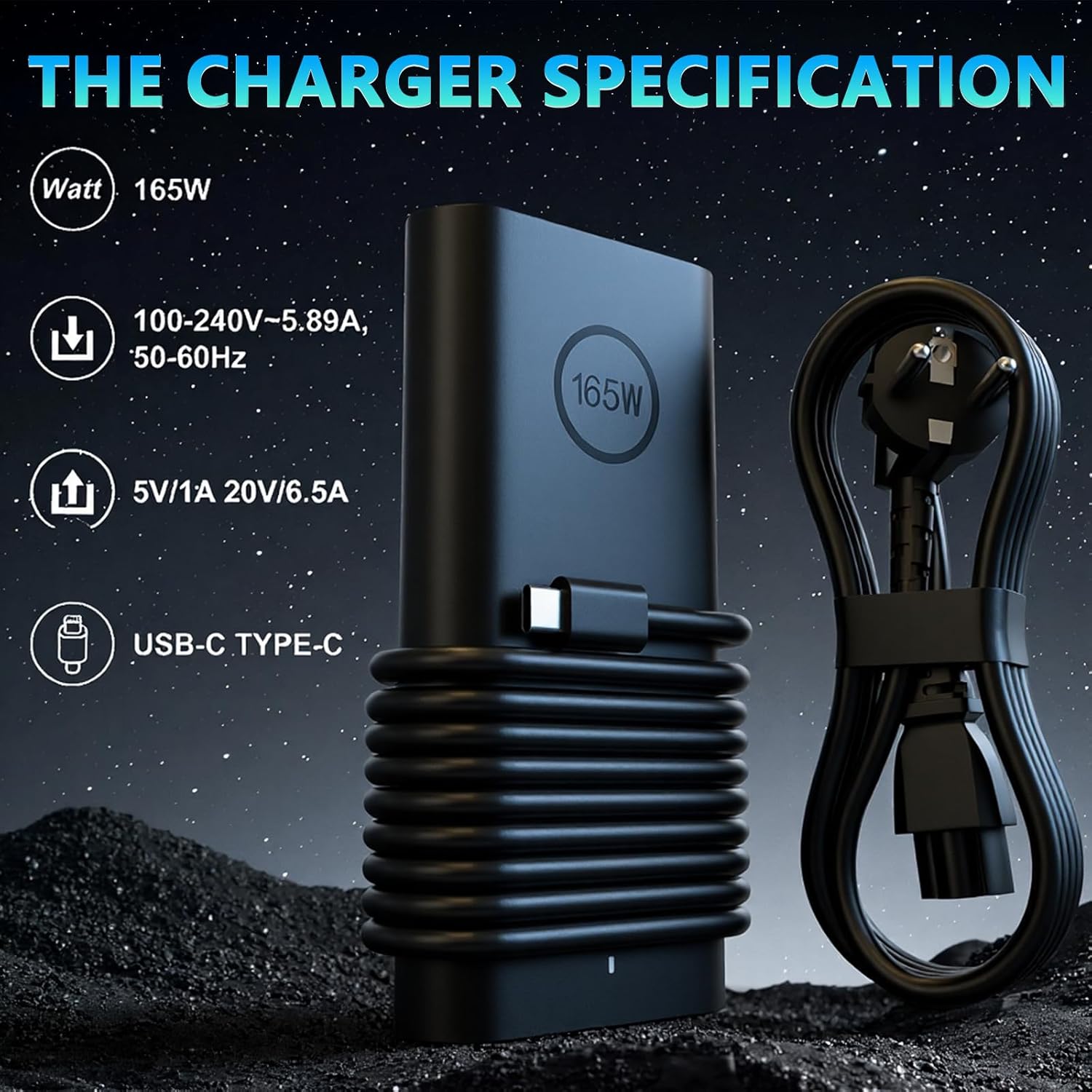 Alimentatore USB-C 165W per Dell Precision e XPS - immagine 3