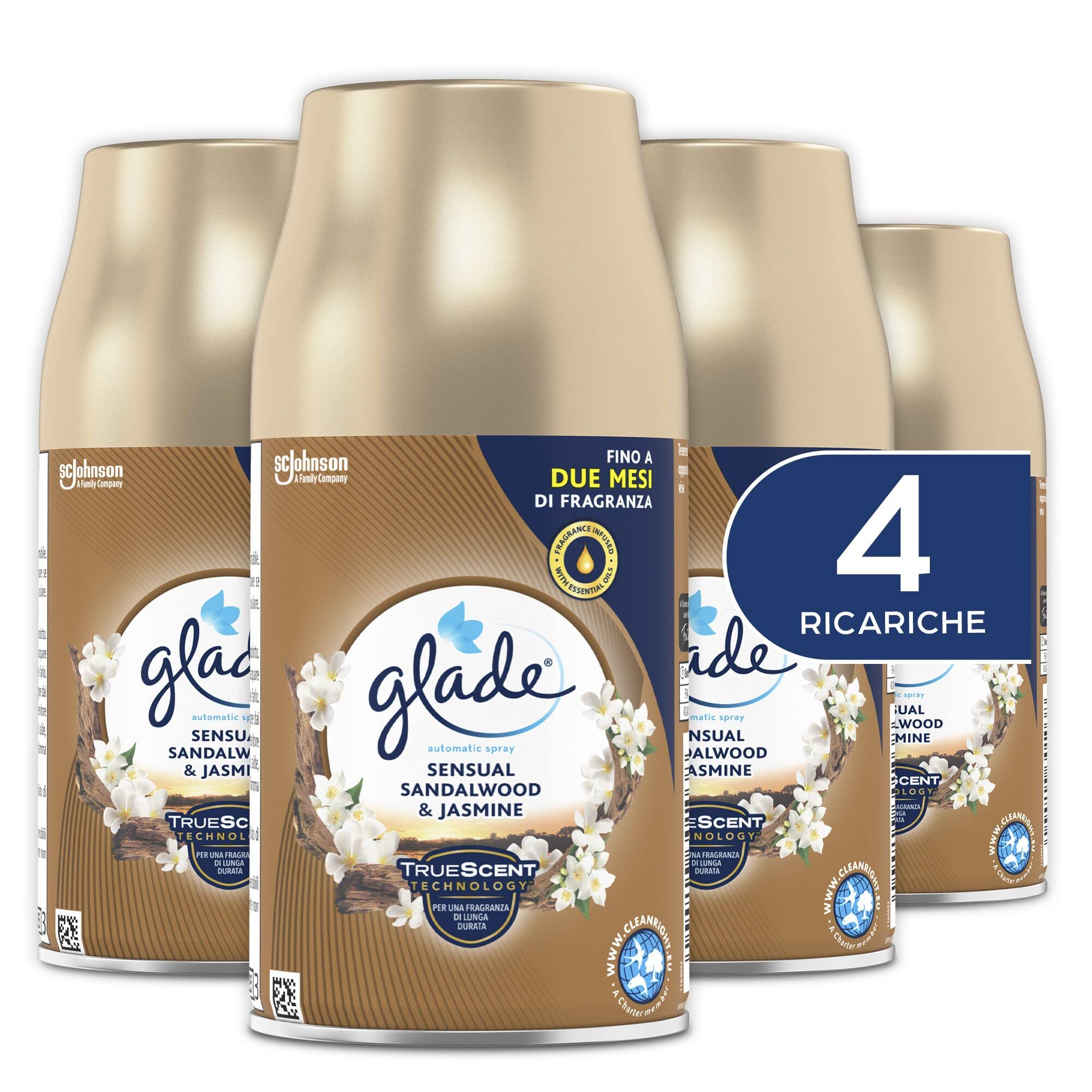 Glade Automatic Spray Ricarica Sensual Sandalwood & Jasmine