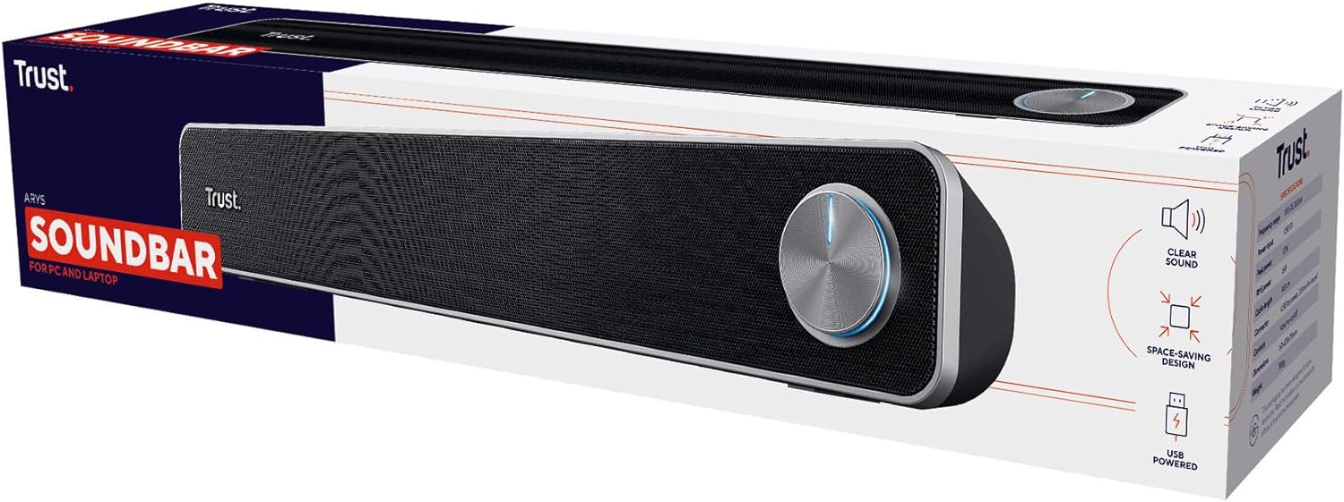 Trust Arys Soundbar PC 12W, Nero - immagine 10