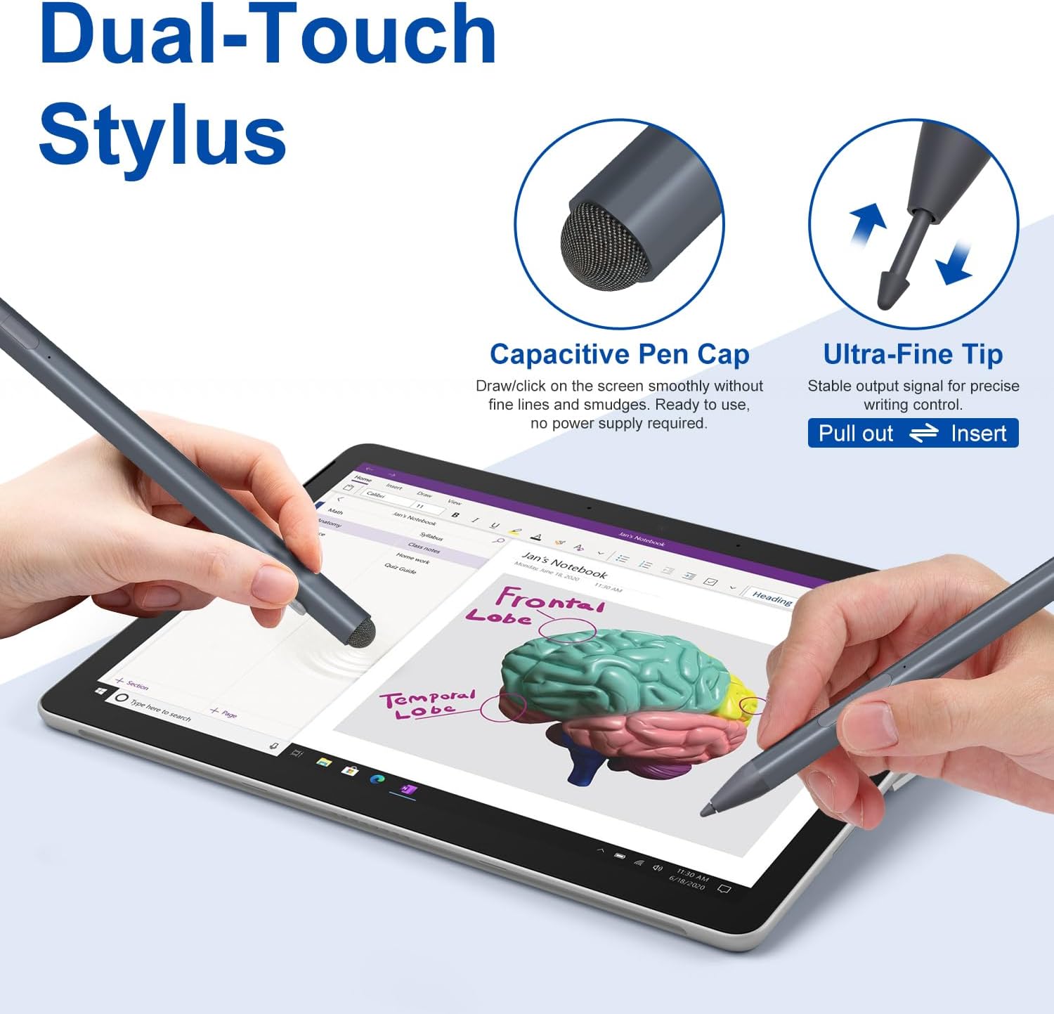 Penna per Surface con Touch Pen e Ricarica USB-C - immagine 2