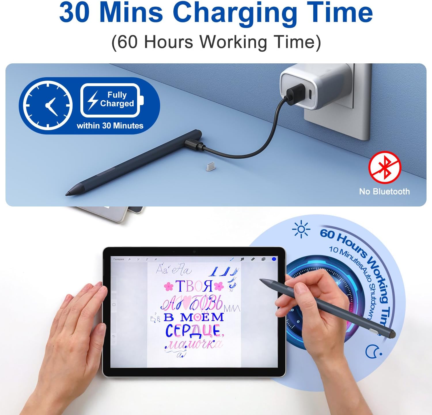 Penna per Surface con Touch Pen e Ricarica USB-C - immagine 3