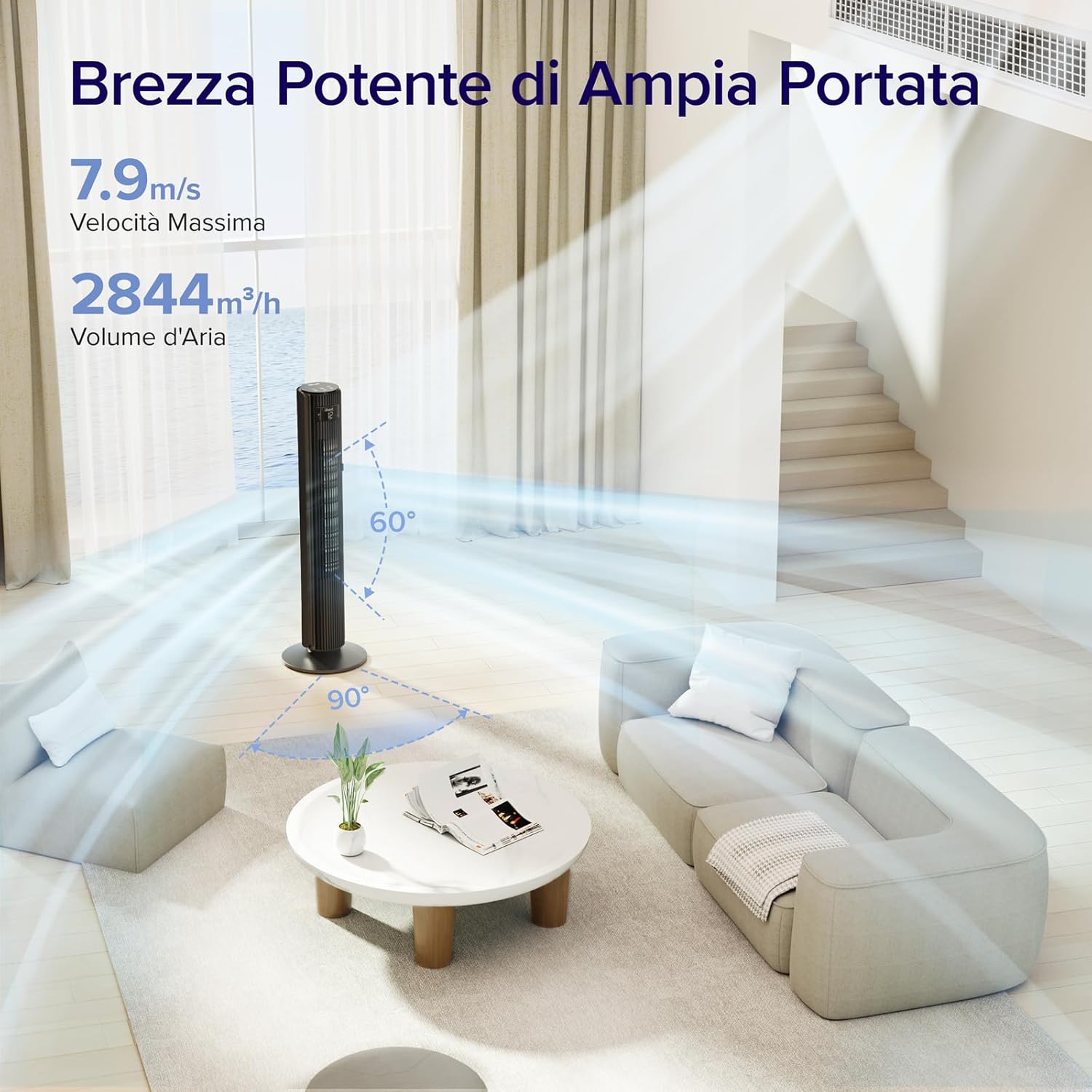 Levoit Ventilatore a Torre 108cm Silenzioso e Intelligente - immagine 4