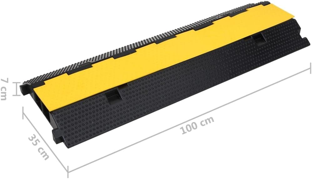 Vidaxl 2 Rampe Protezione Cavo 2 Canali 100cm - immagine 3