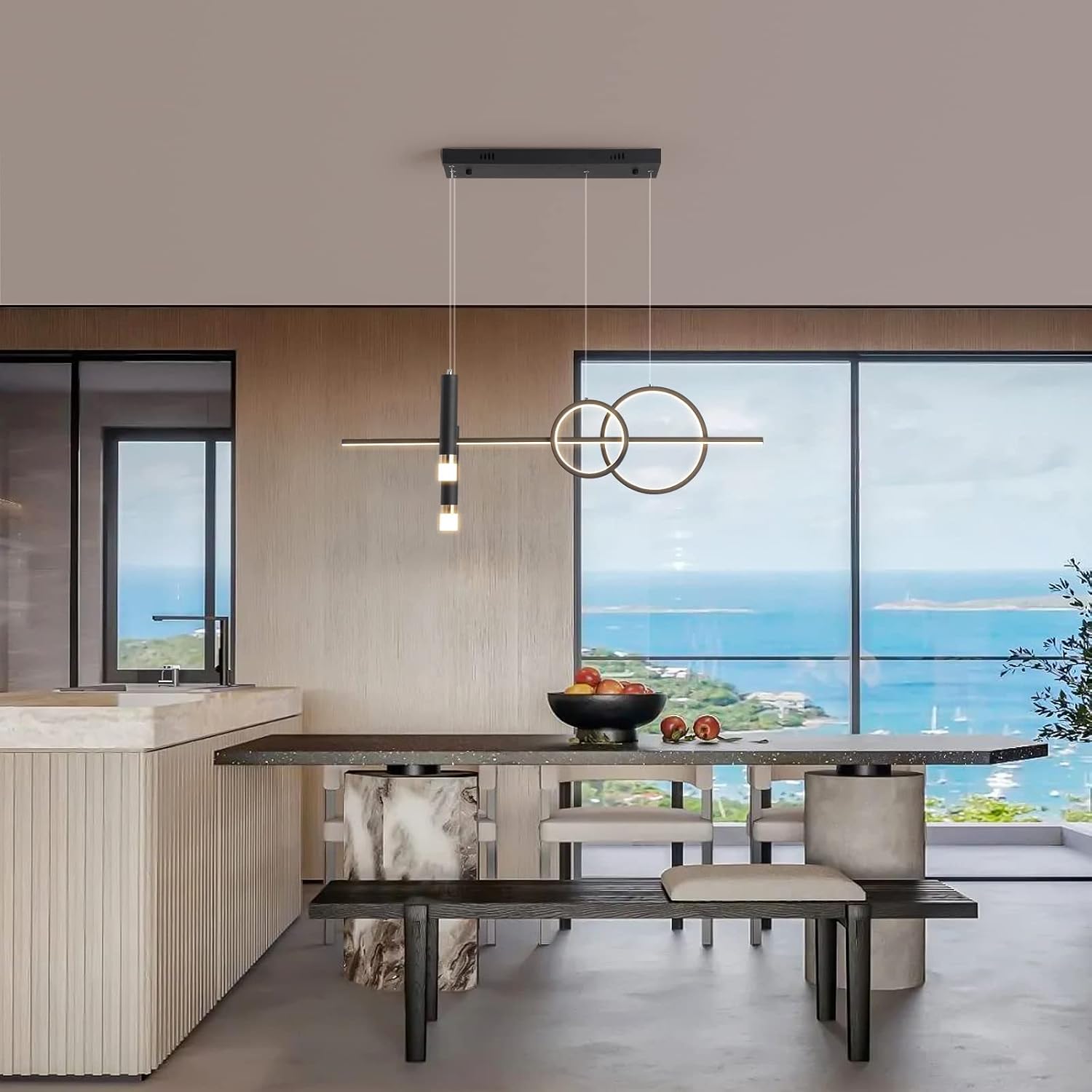 Eoodis Lampada a Sospensione Moderna LED 40W - immagine 2