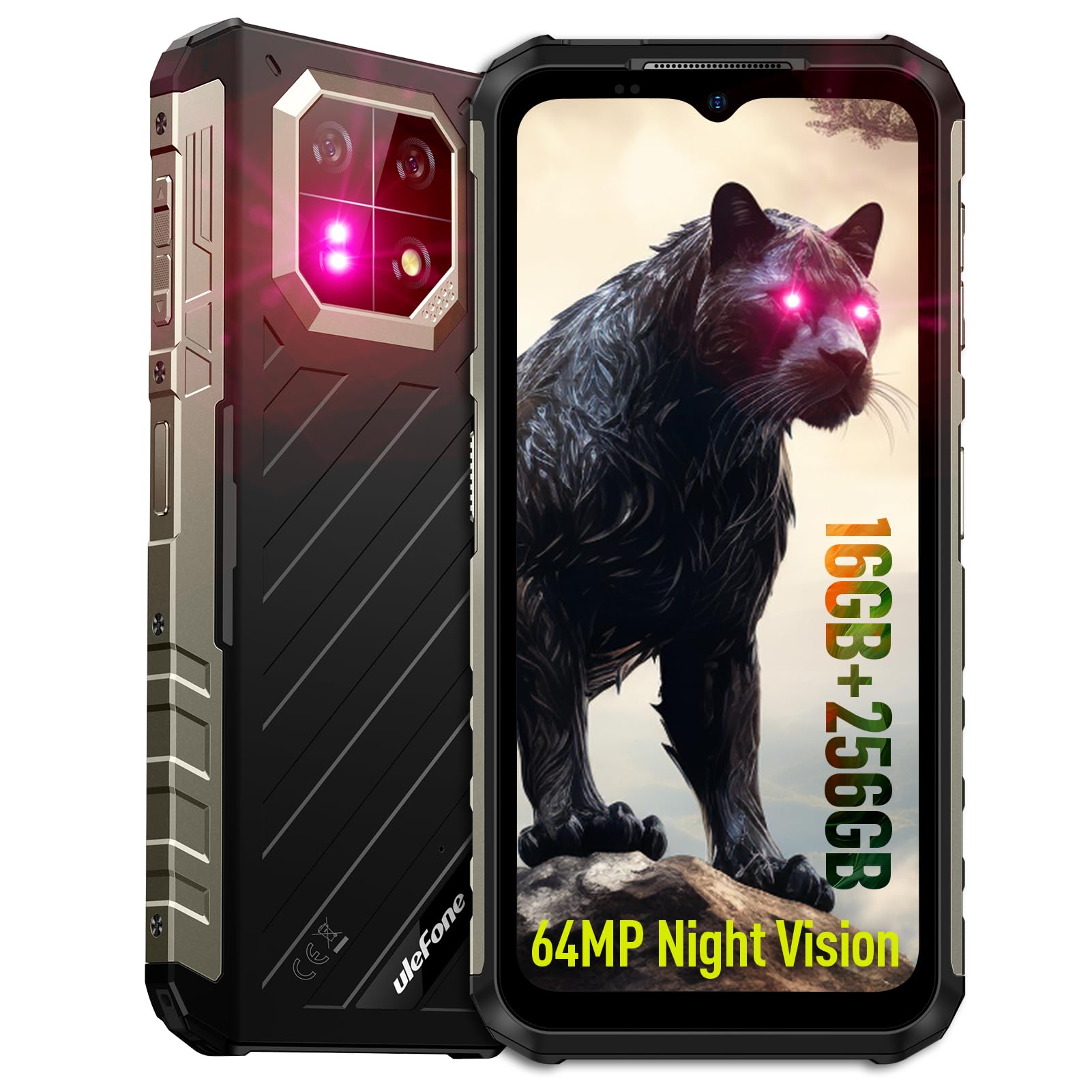 Ulefone Armor 22 (256GB) Smartphone Rugged Android 13, Nero