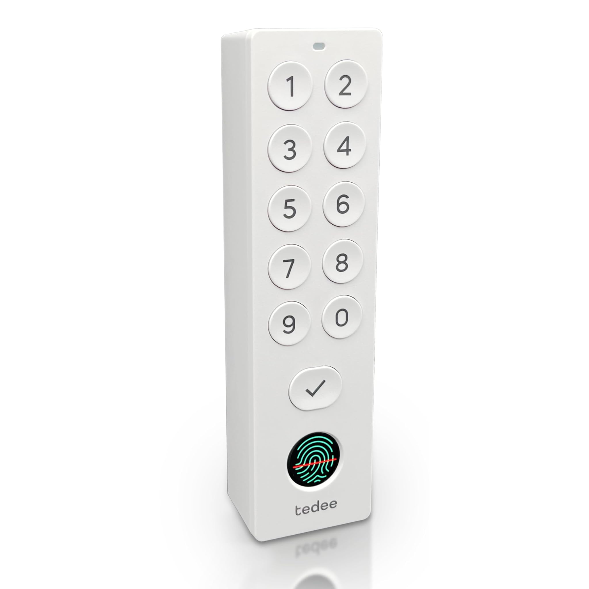 Tedee Keypad PRO - Tastierino Biometrico Smart, Bianco