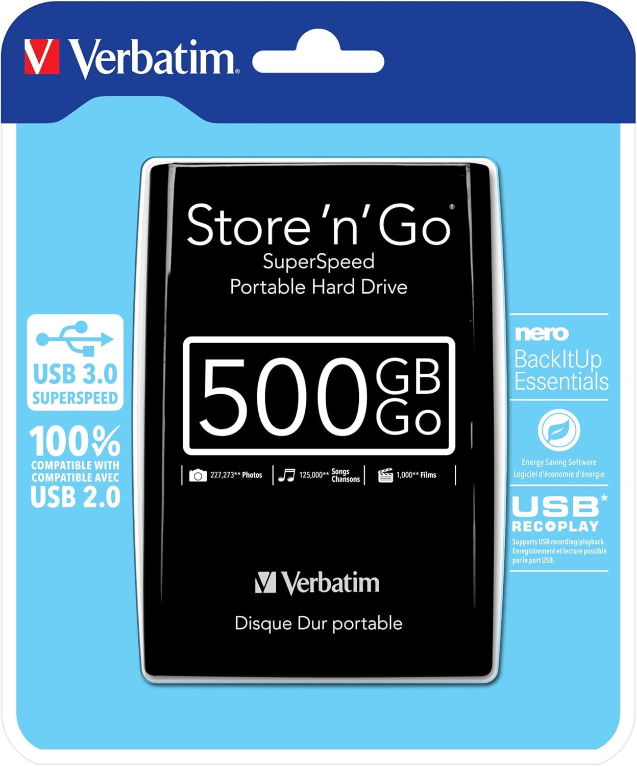 Verbatim Hard Disk Esterno Portatile 2,5 - immagine 1