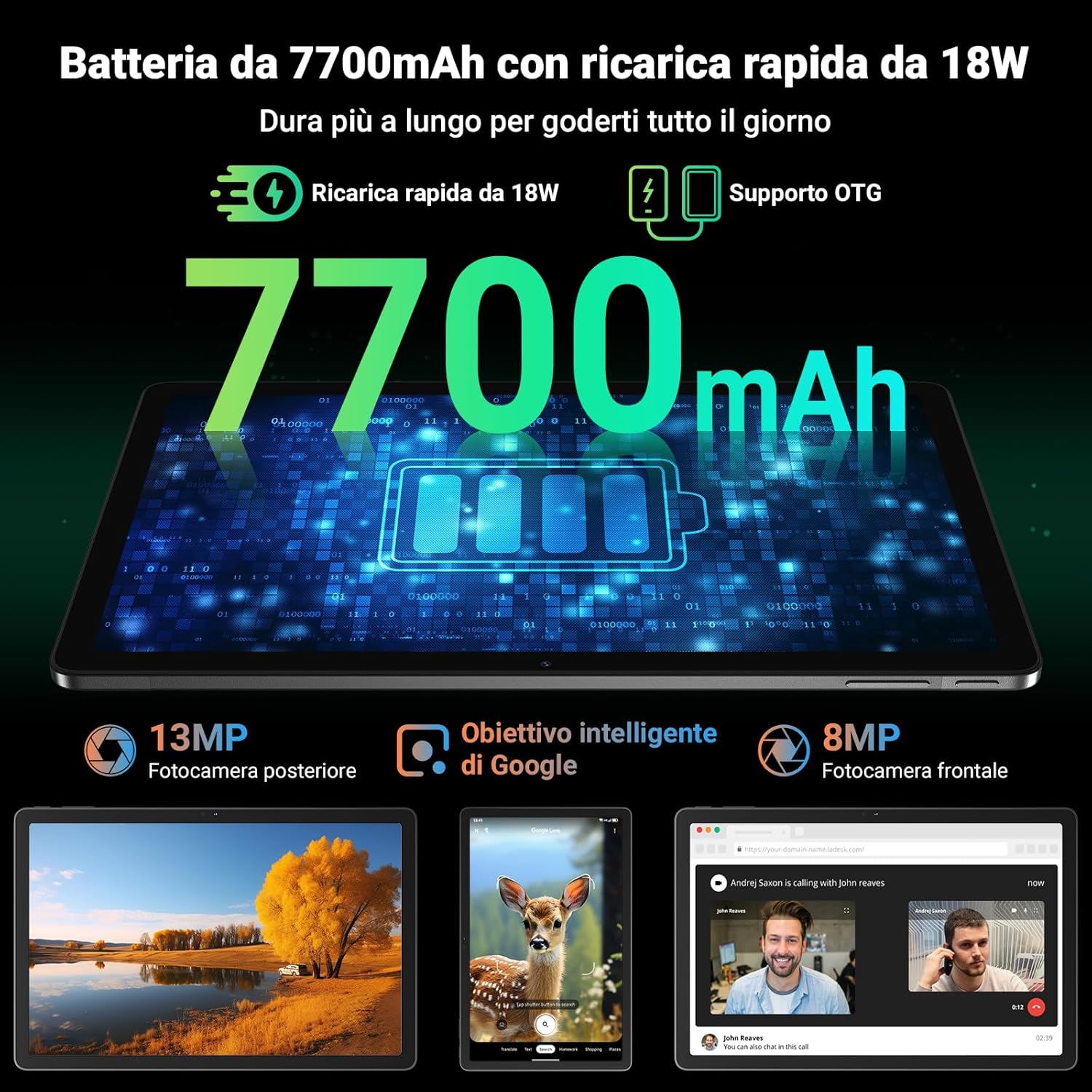 Blackview Tab 16 Pro - Tablet 11" Android 14, 24GB RAM+256GB ROM - immagine 6