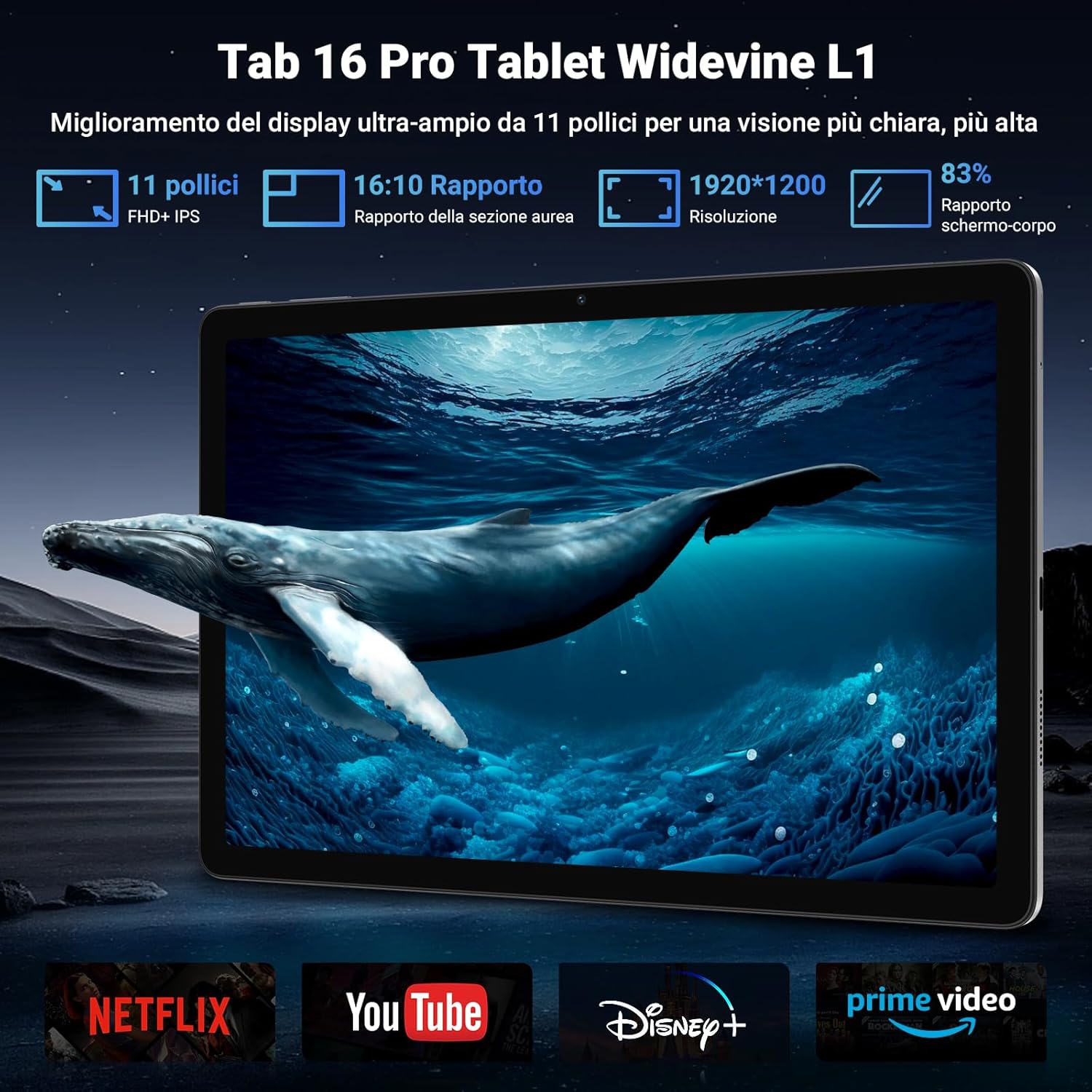Blackview Tab 16 Pro - Tablet 11" Android 14, 24GB RAM+256GB ROM - immagine 7