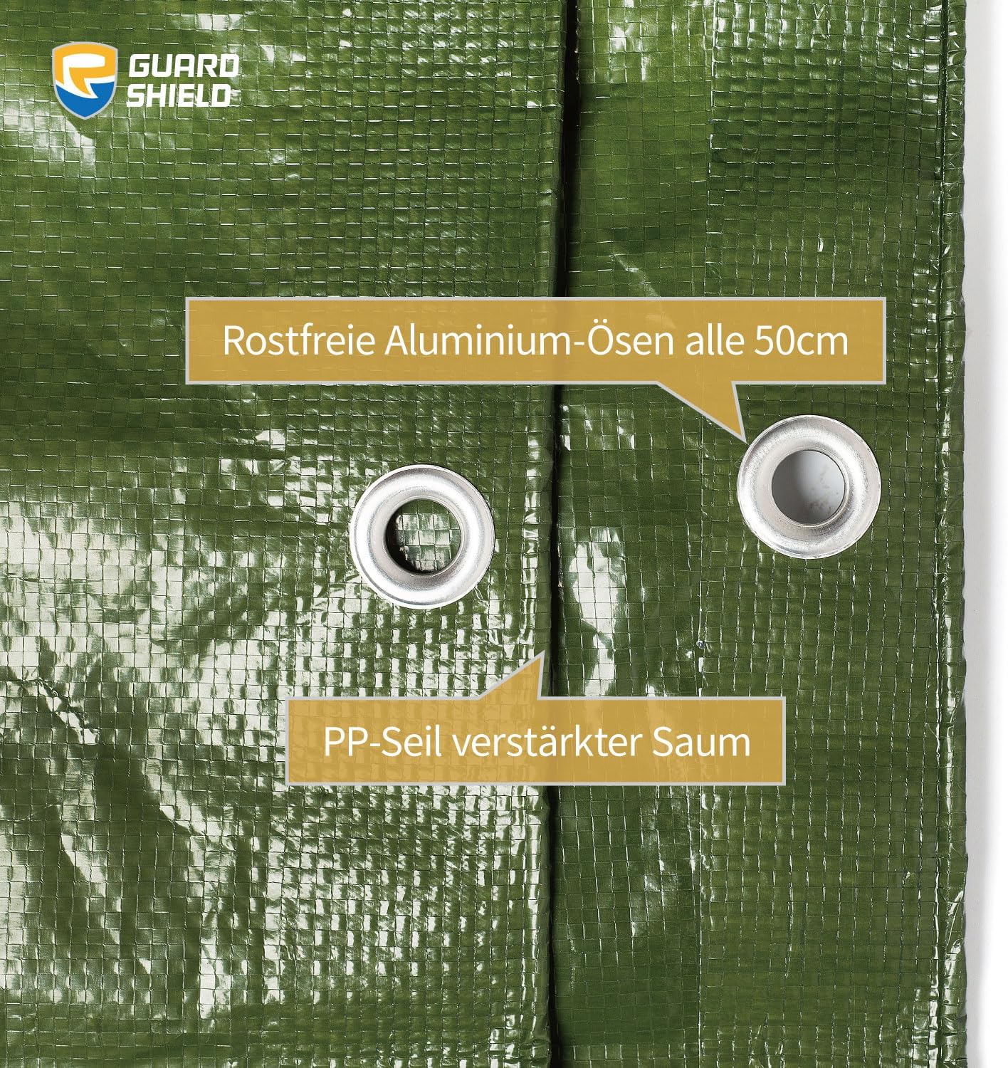 Guard Shield Telone di Copertura Impermeabile 6x8m, Verde - immagine 4