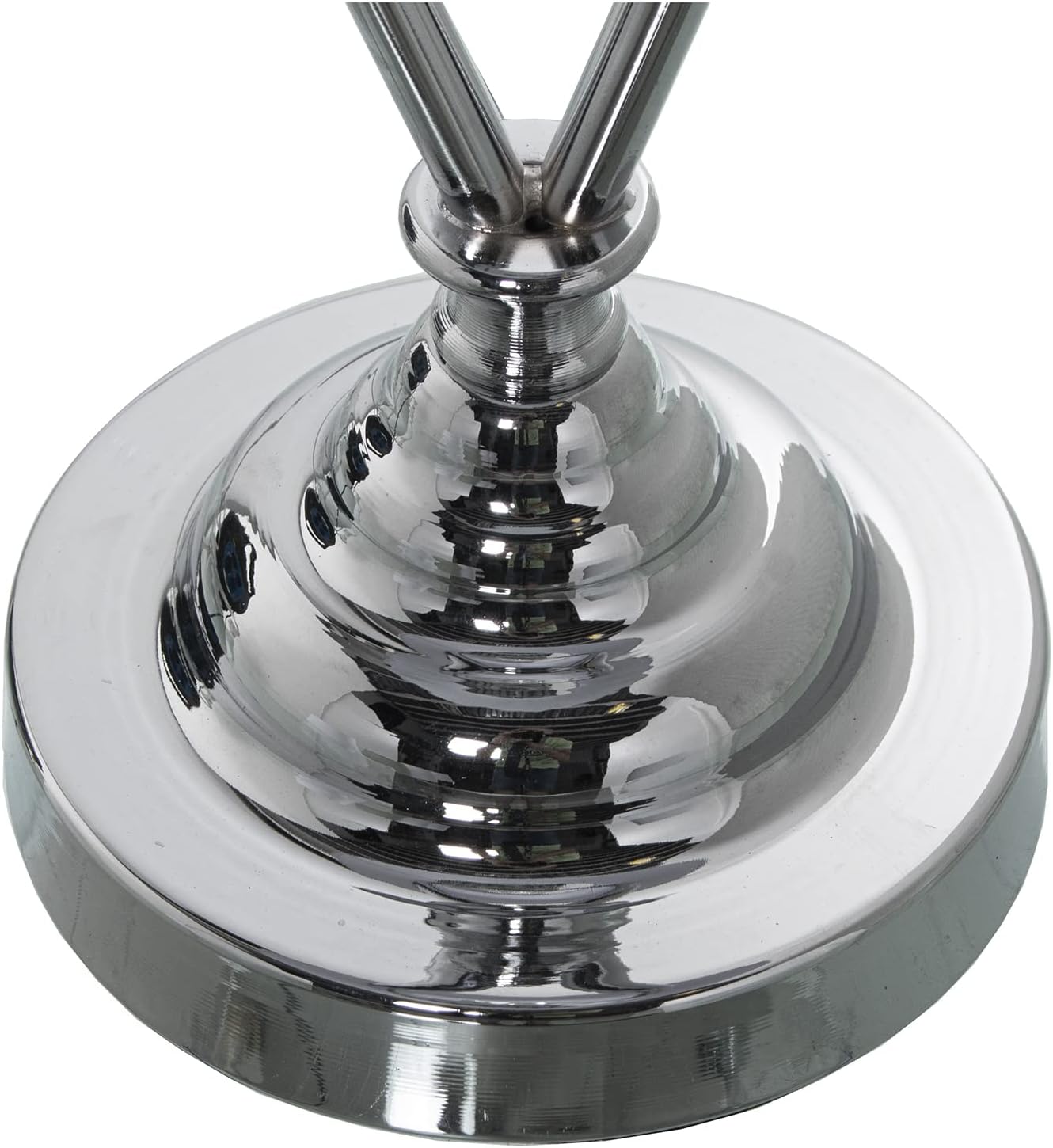 LÁMPARA SOBREMESA in Metallo Argentato 28x57cm - immagine 4