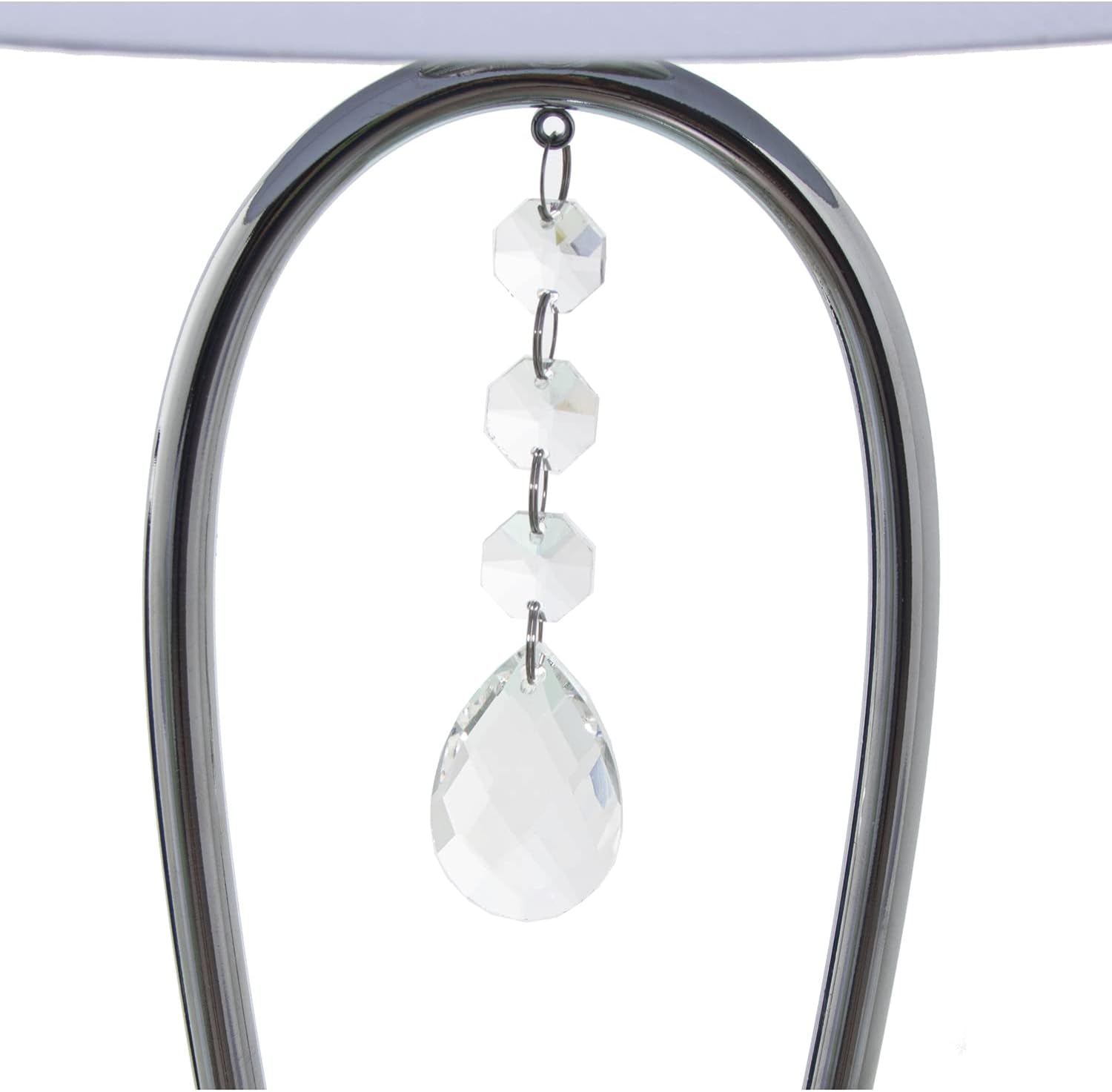 LÁMPARA SOBREMESA in Metallo Argentato 28x57cm - immagine 5