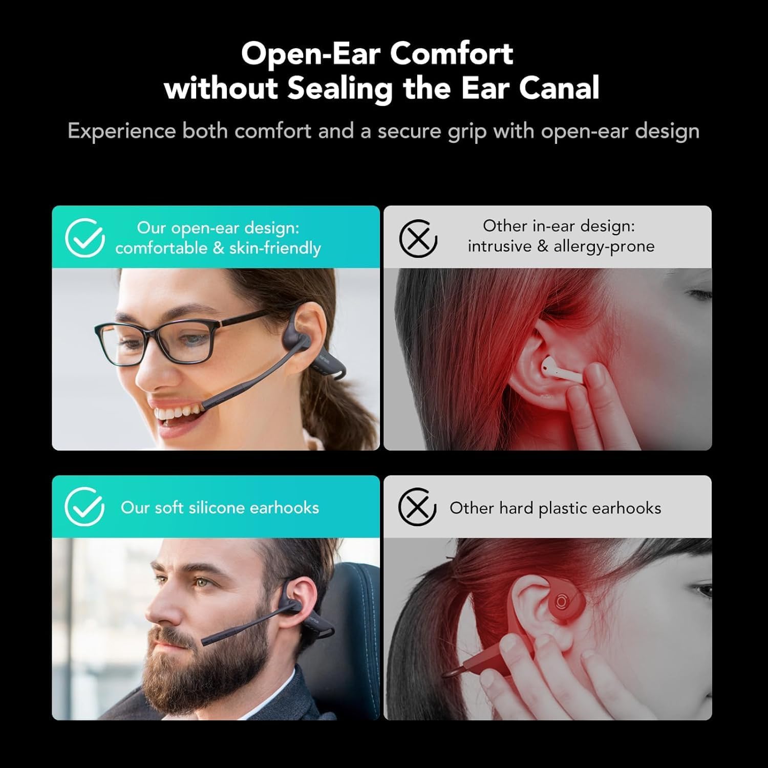 Nuroum OpenEar Pro 2 Cuffie Bluetooth 5.4 con Microfono - immagine 3