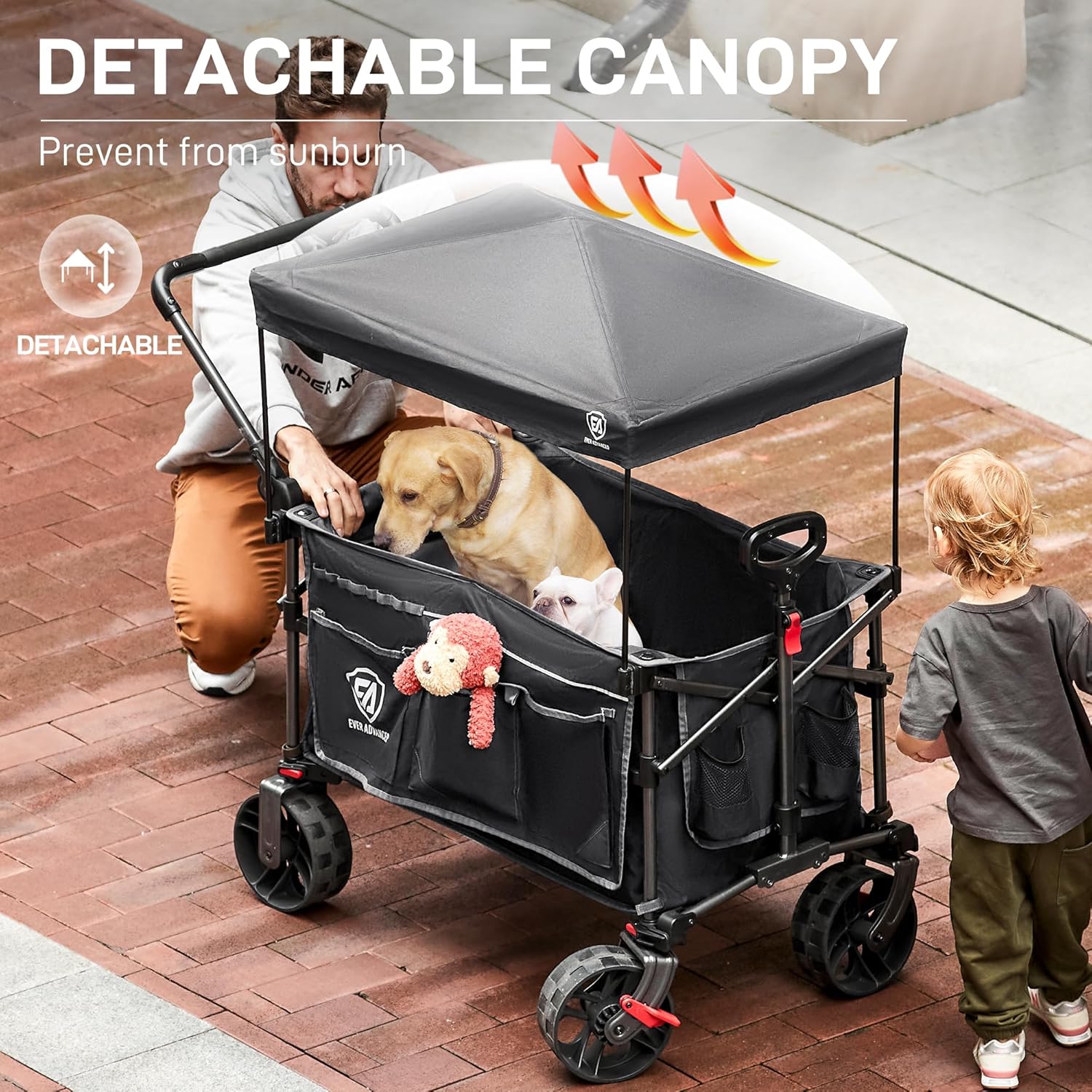 Ever Advanced Carrello XXL Pieghevole 225L 150kg - immagine 2