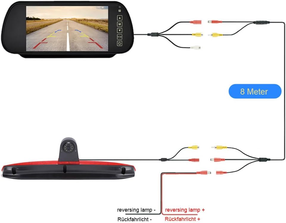 Transporter Top Mount Telecamera Retromarcia Visione Notturna - immagine 3