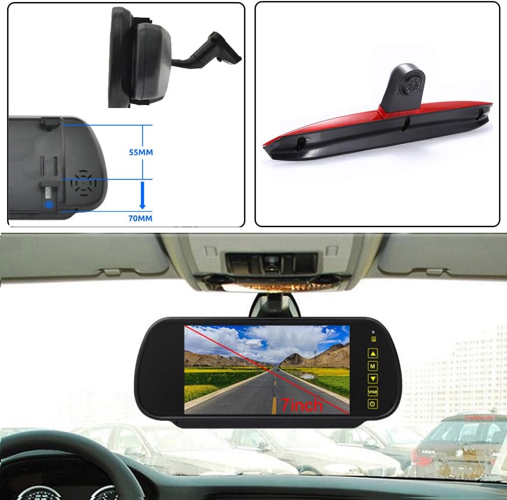 Transporter Top Mount Telecamera Retromarcia Visione Notturna - immagine 4