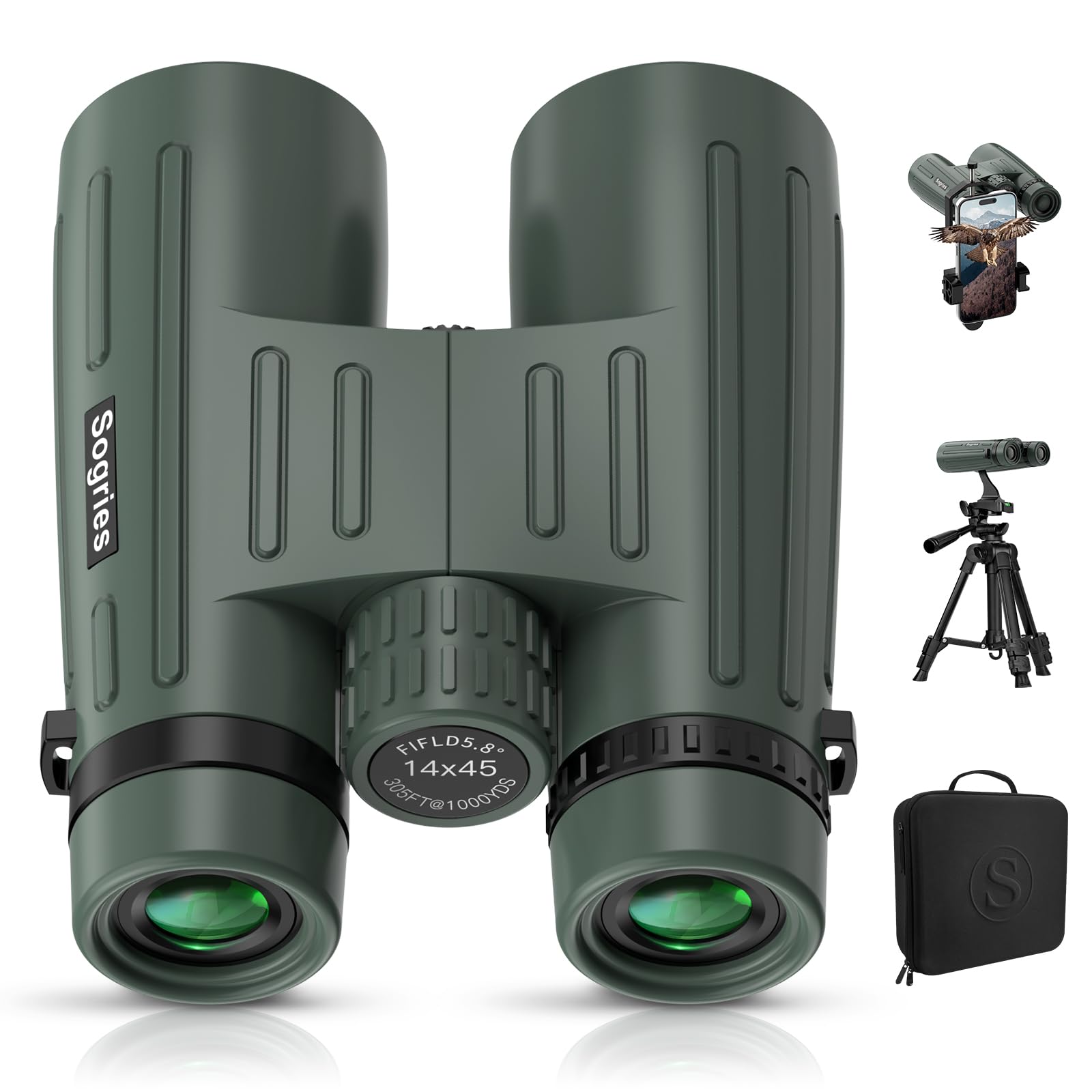 Binocolo Professionale HD 14x45 per Adulti
