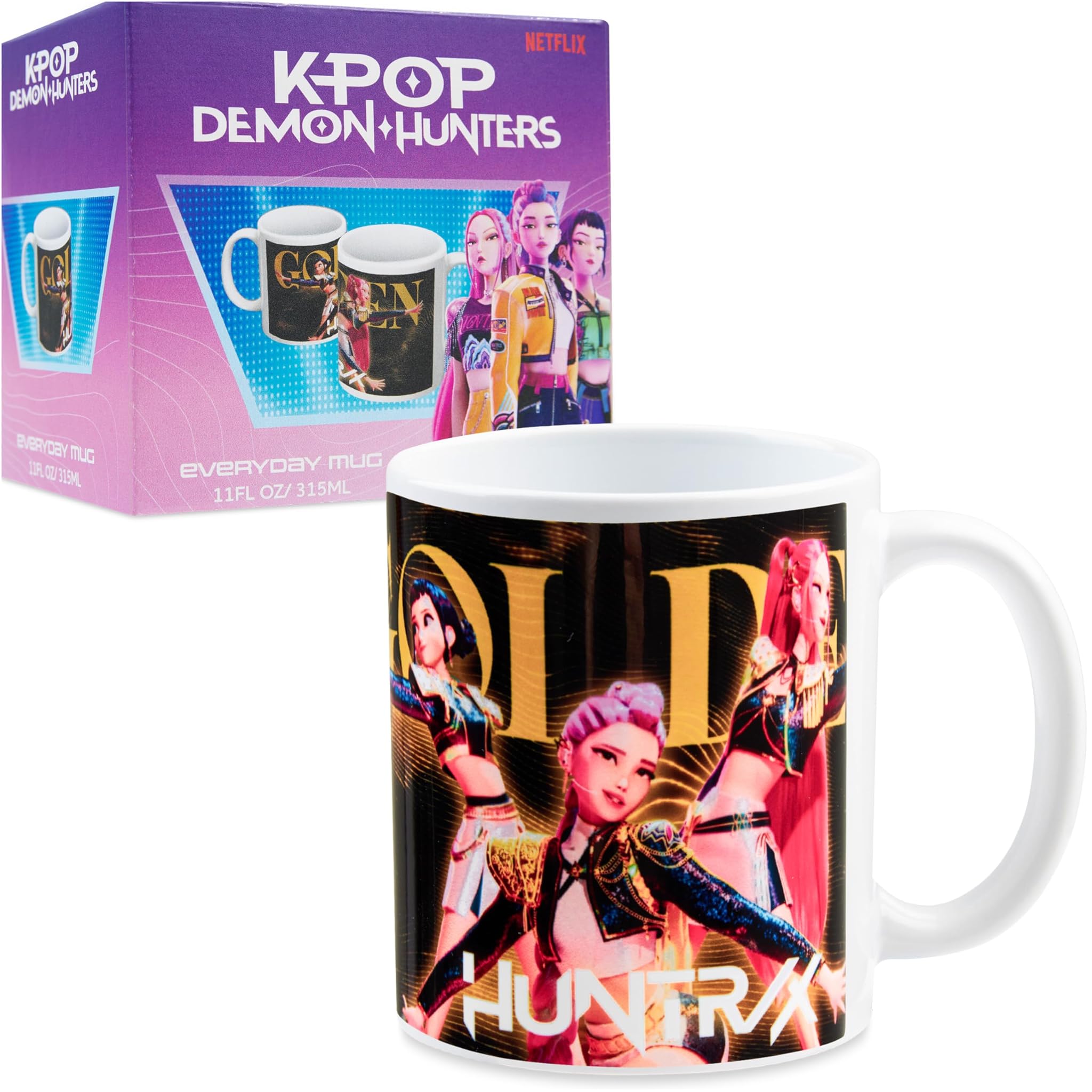 Kpop Demon Hunters Ufficiale Huntrix Tazza Simpatica 315ml