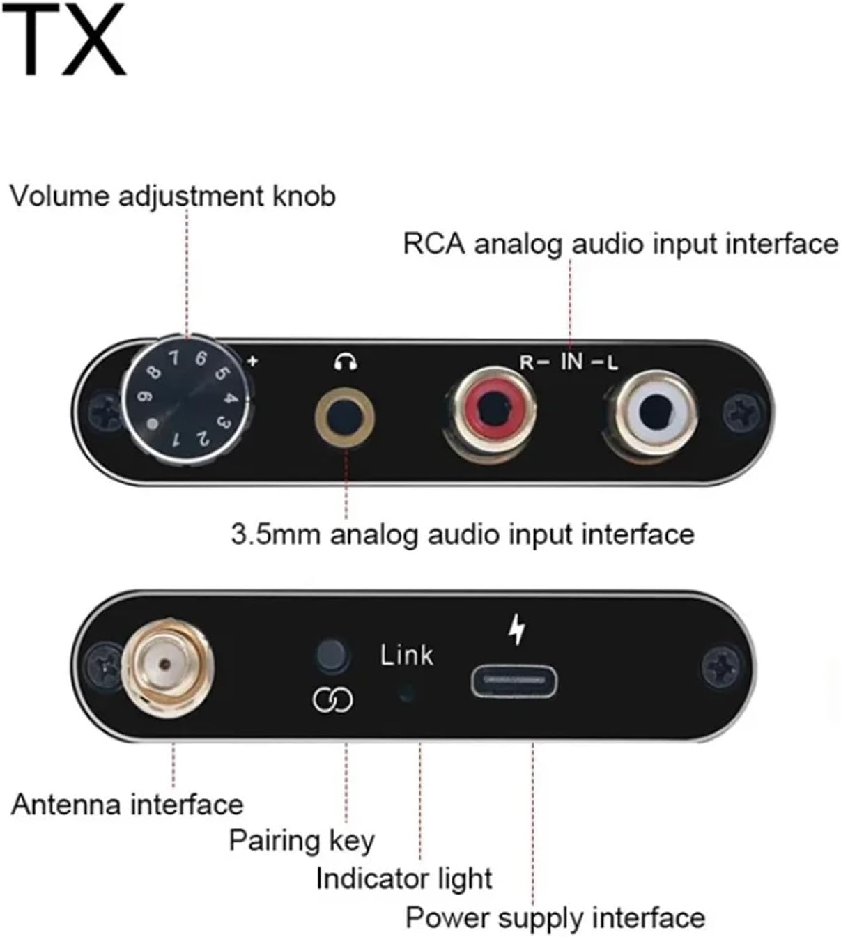 Trasmettitore Audio Wireless 2.4G Lungo Raggio - immagine 2