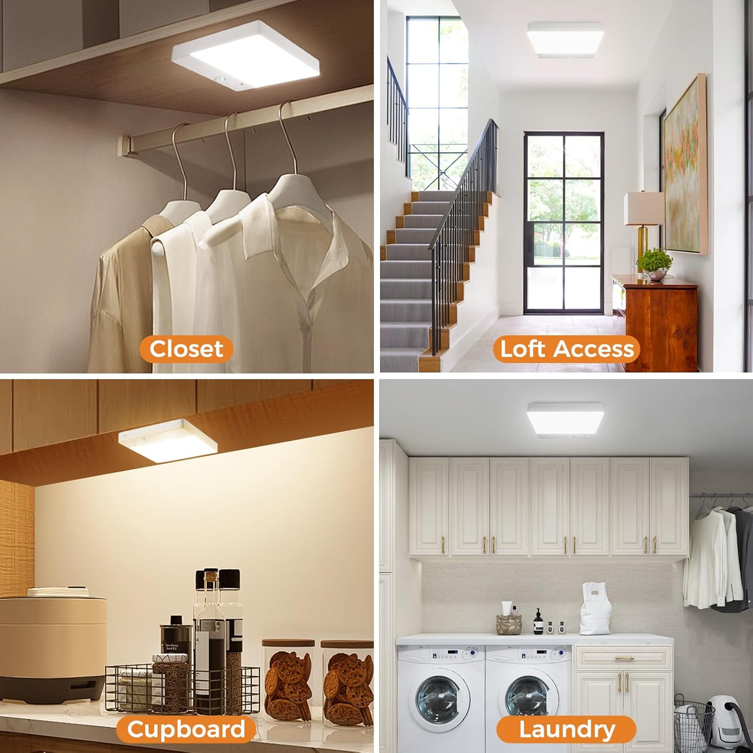 slochi Plafoniera a LED, confezione da 2 - immagine 2