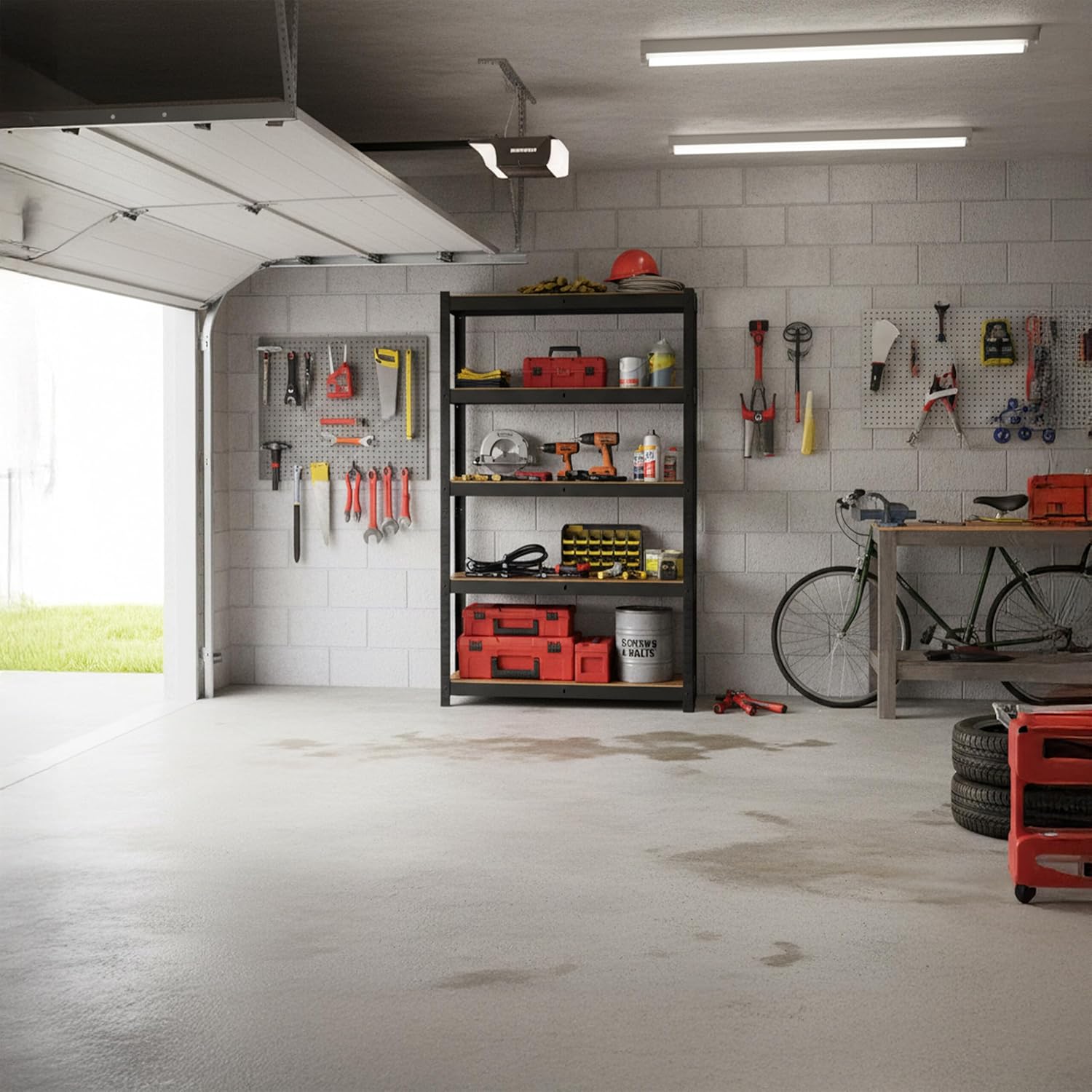 Relaxdays Scaffale Portacarichi 500 kg con 5 Ripiani - immagine 2